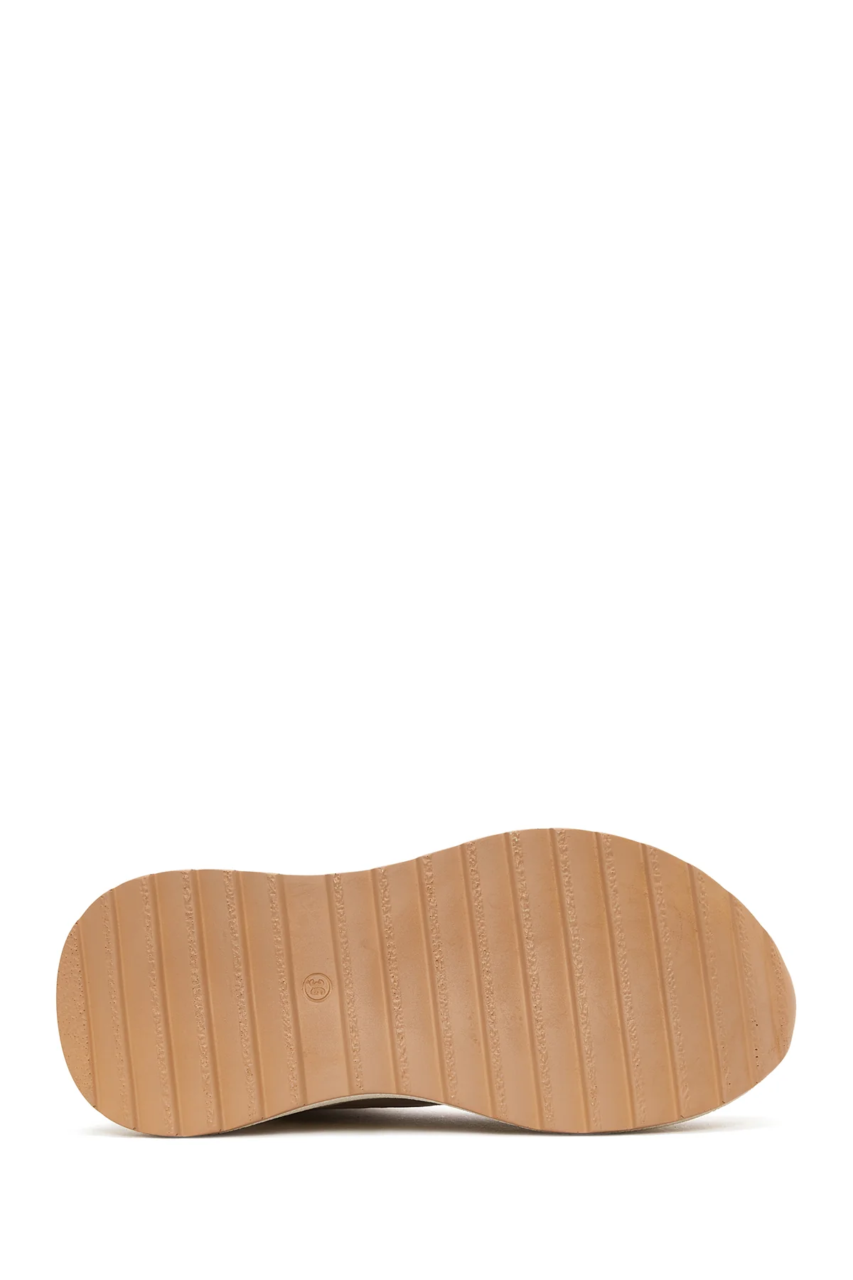 Kadın Bej Bilekli Sneaker - Image 4