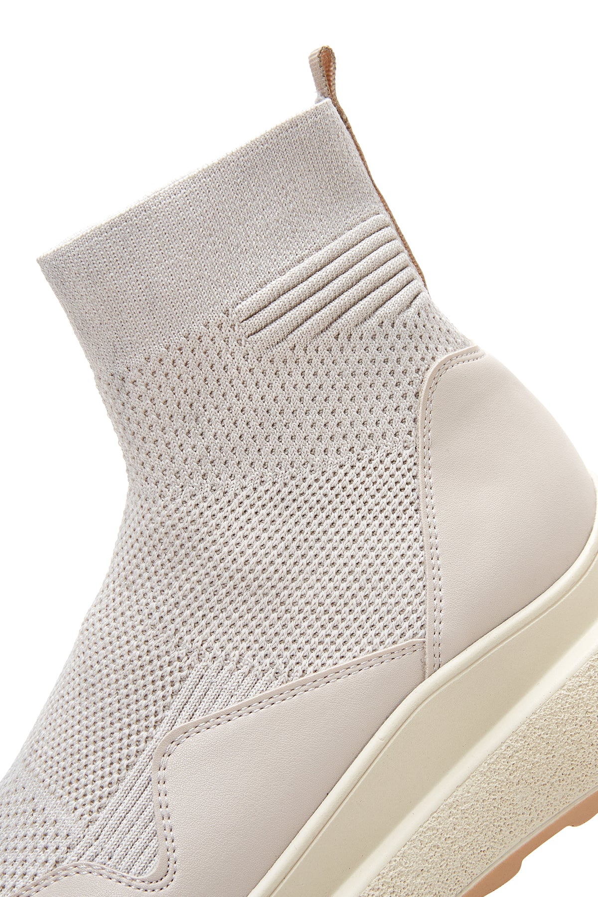 Kadın Bej Bilekli Sneaker - Image 7