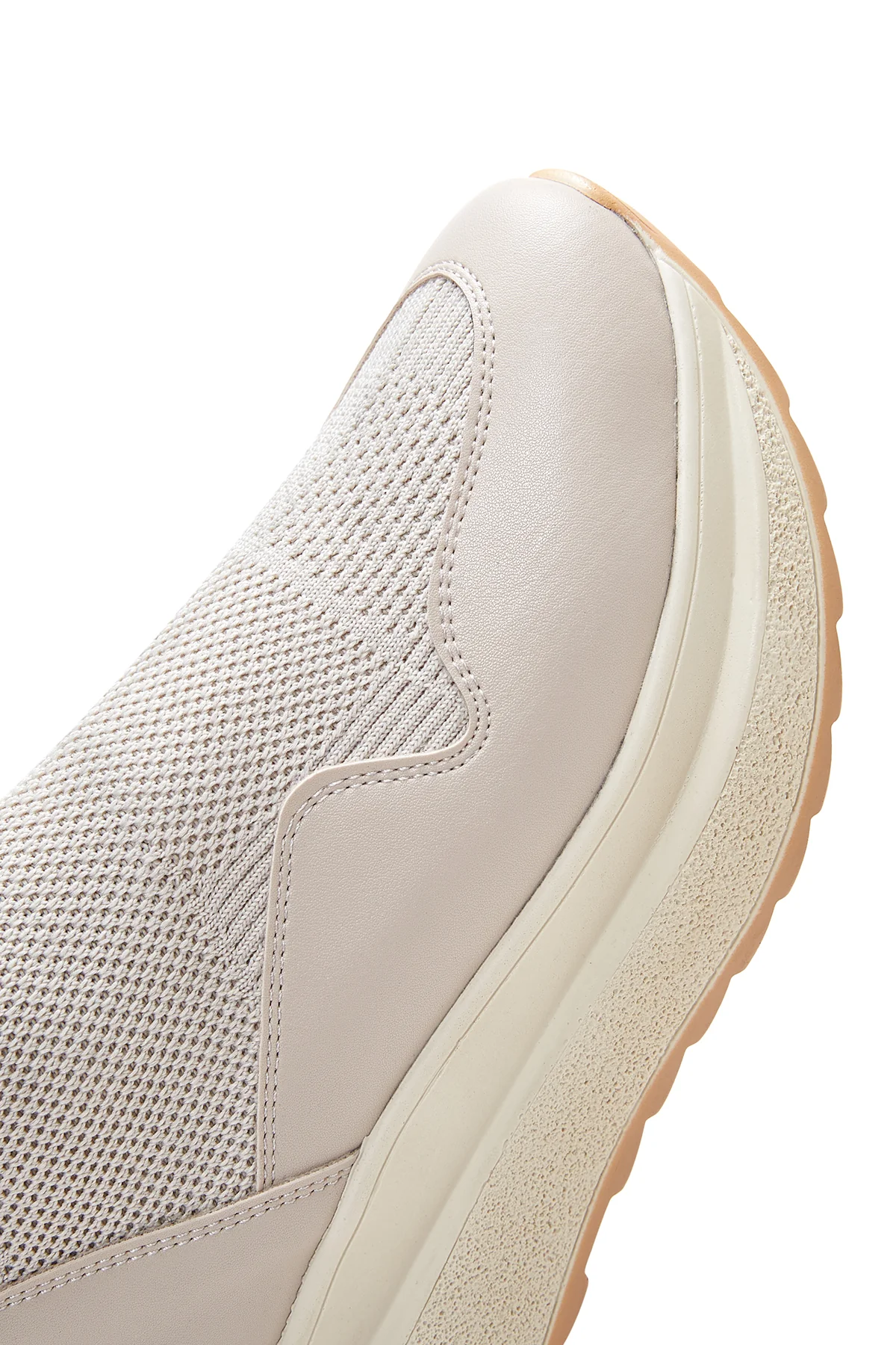 Kadın Bej Bilekli Sneaker - Image 8