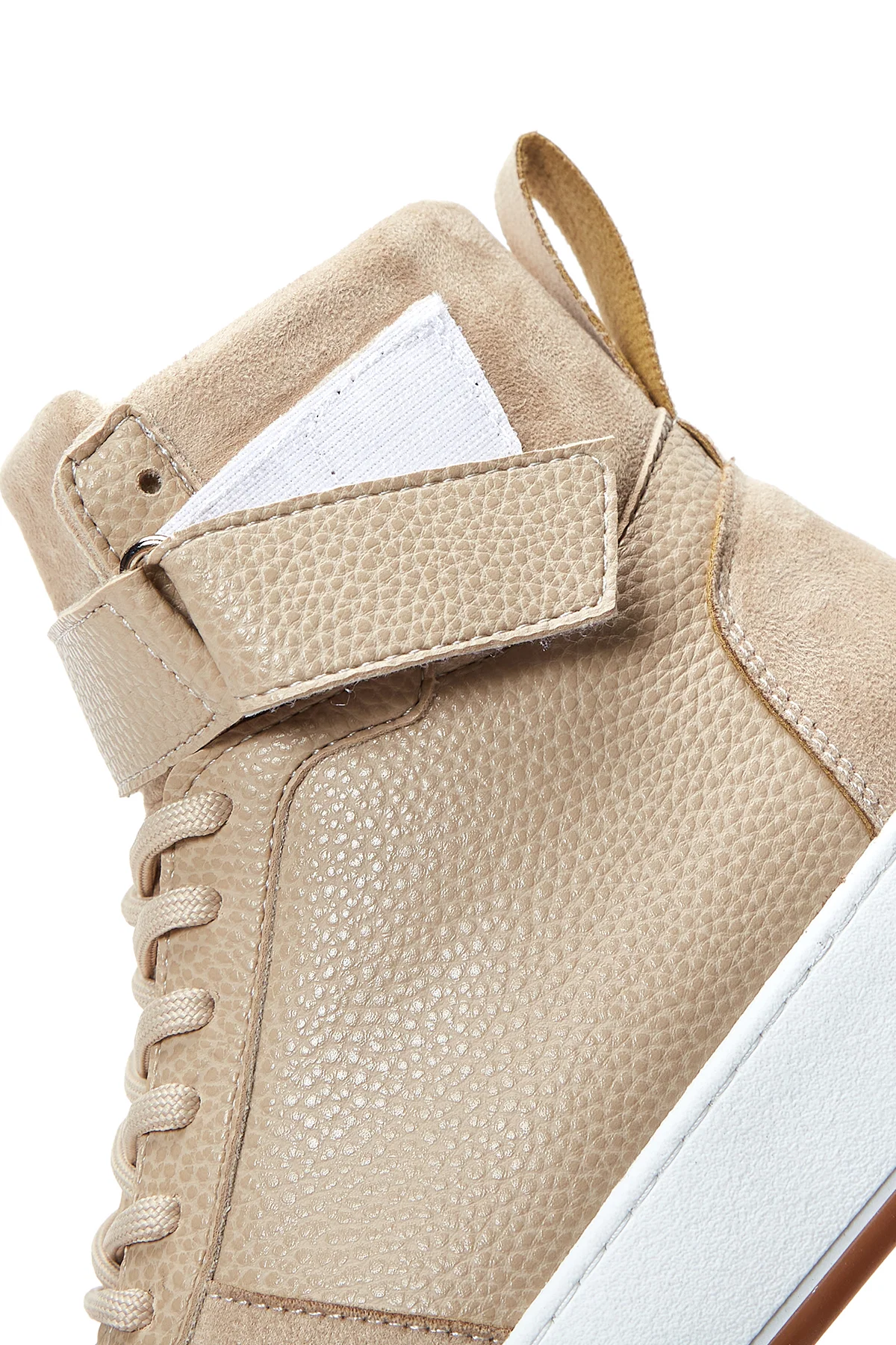 Kadın Bej Bilekli Sneaker - Image 9