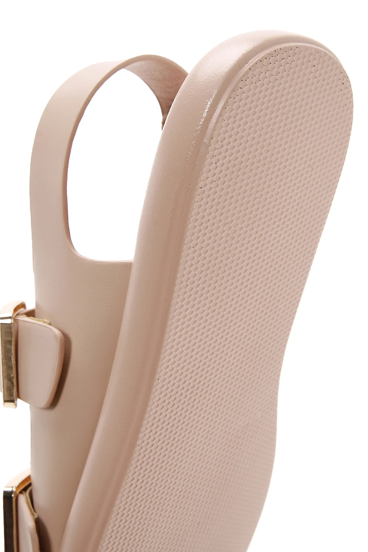 Kadın Bej Çift Tokalı Comfort Sandalet - Image 8