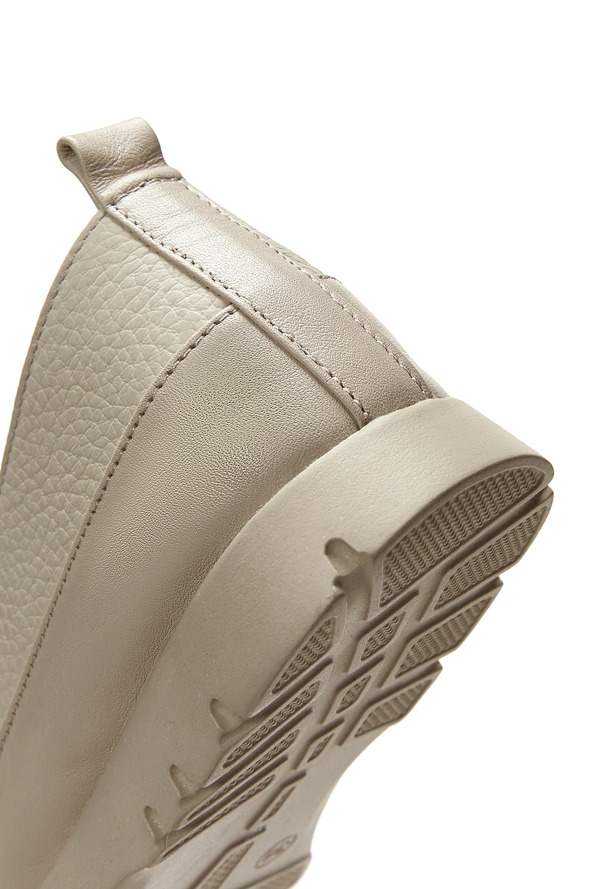 Kadın Bej Deri Comfort Loafer - Image 7