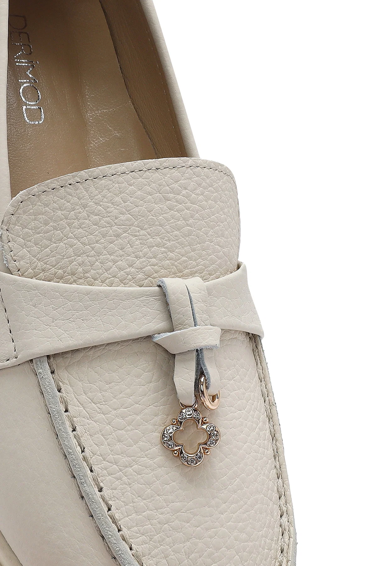 Kadın Bej Deri Comfort Loafer - Image 9