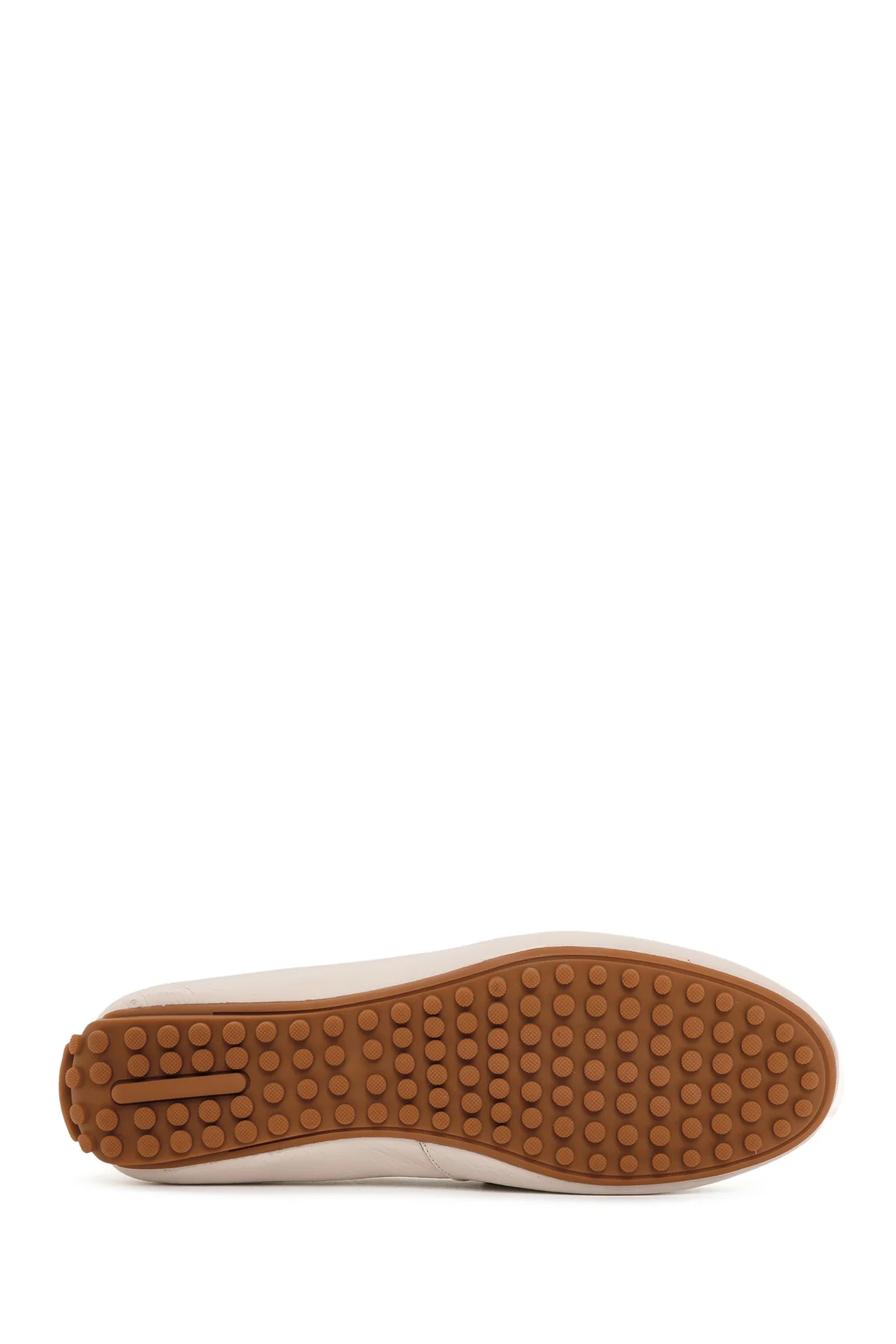 Kadın Bej Deri Loafer - Image 4