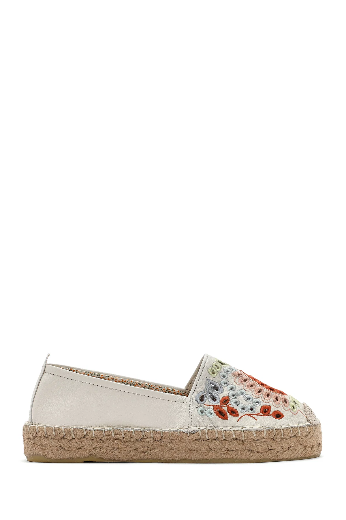 Kadın Bej Desenli Espadril - Image 2