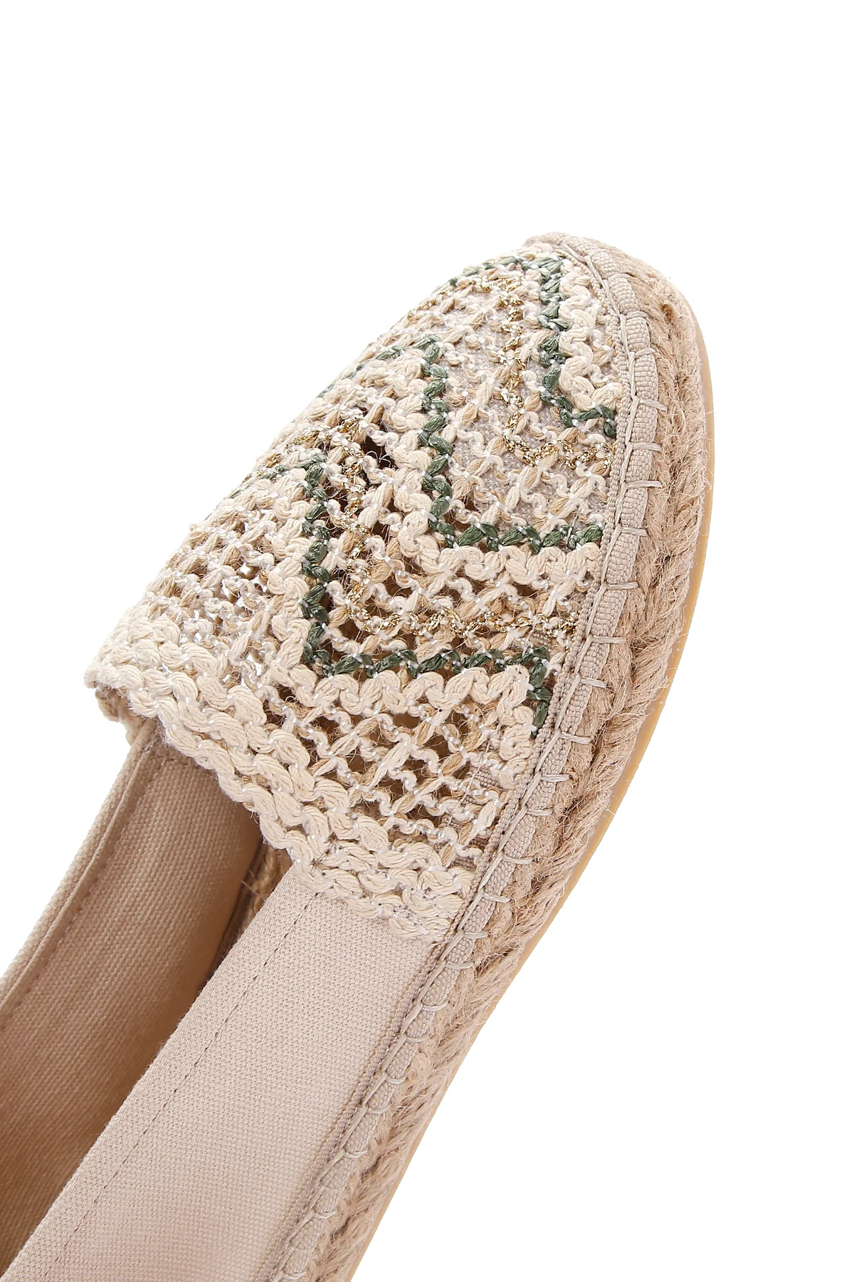Kadın Bej Espadril - Image 9