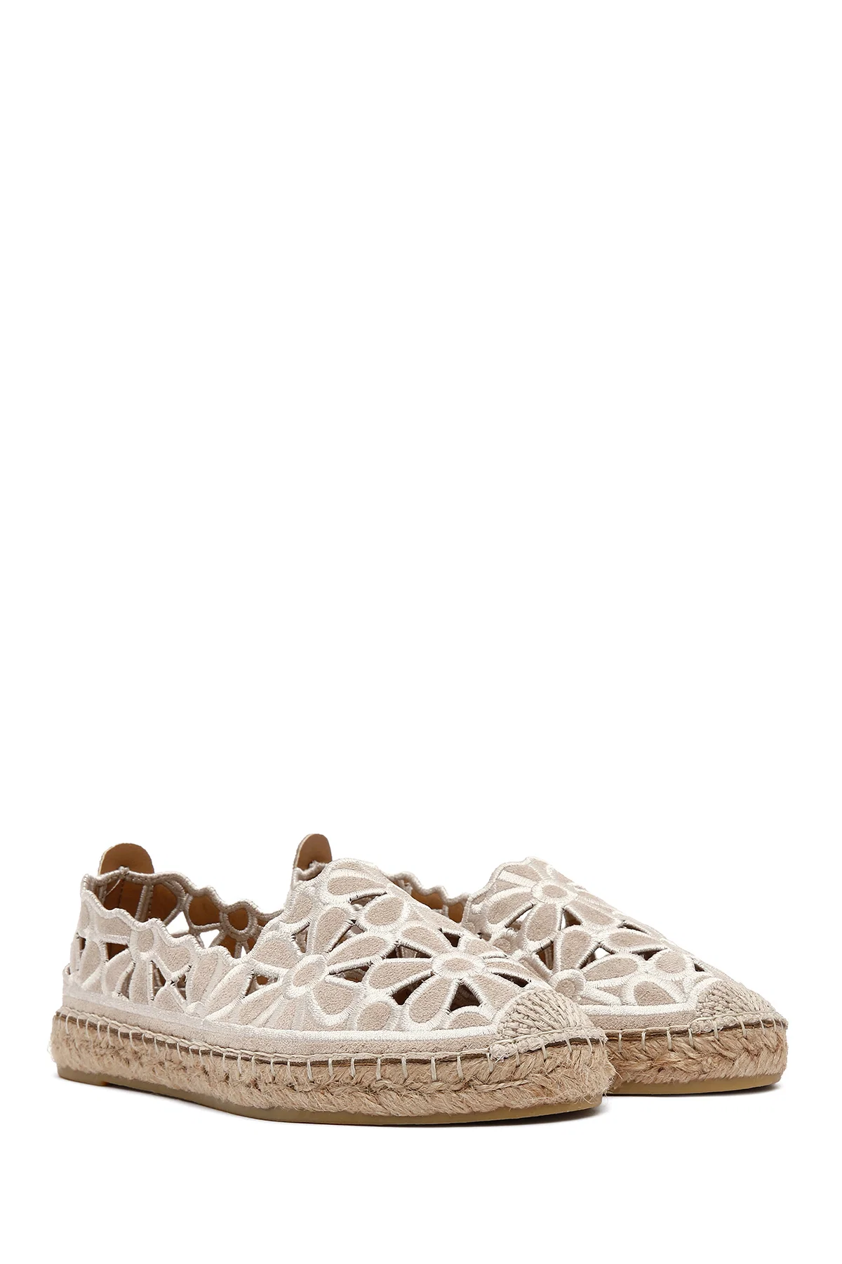 Kadın Bej Espadril - Image 3