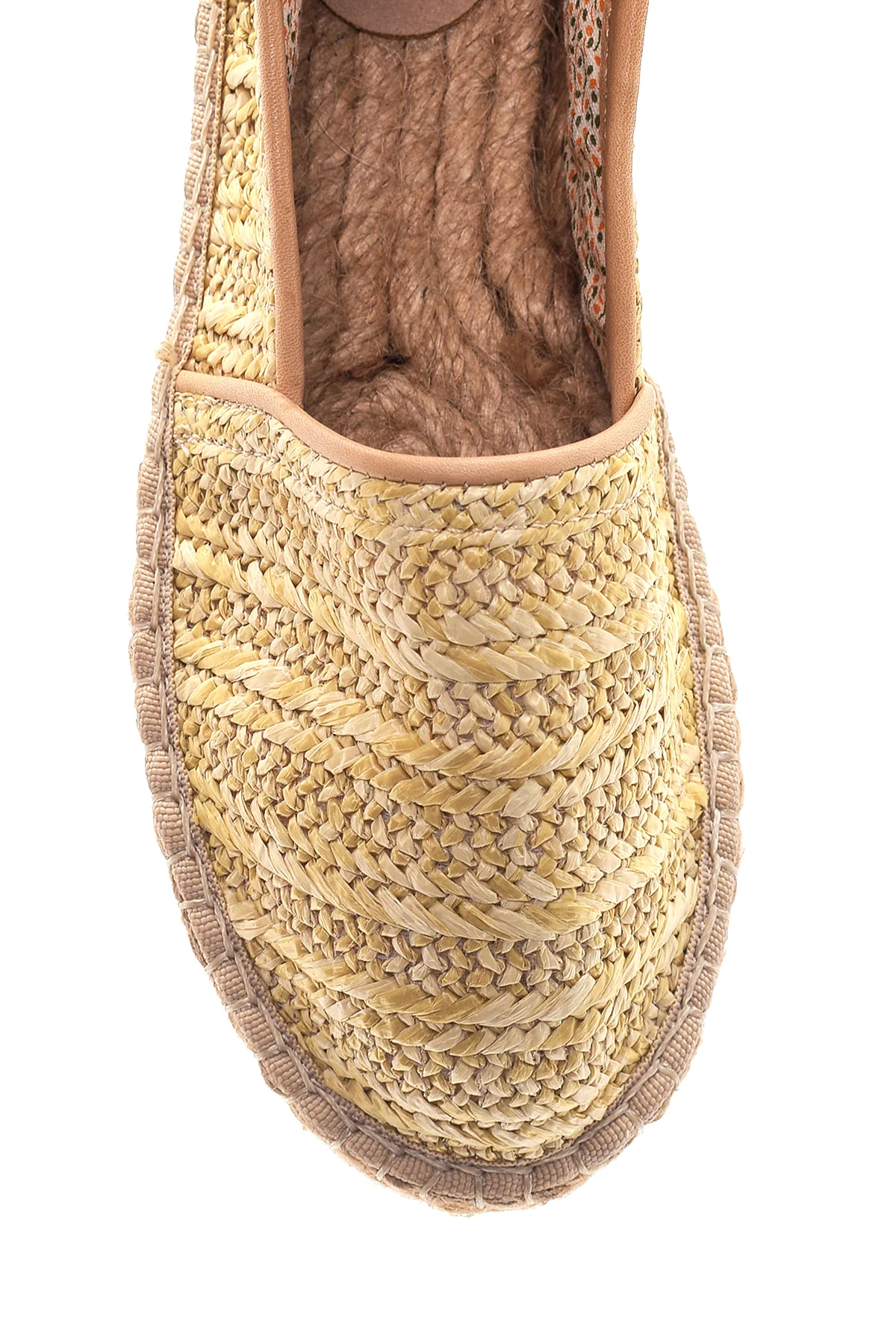 Kadın Bej Hasır Espadril - Image 6