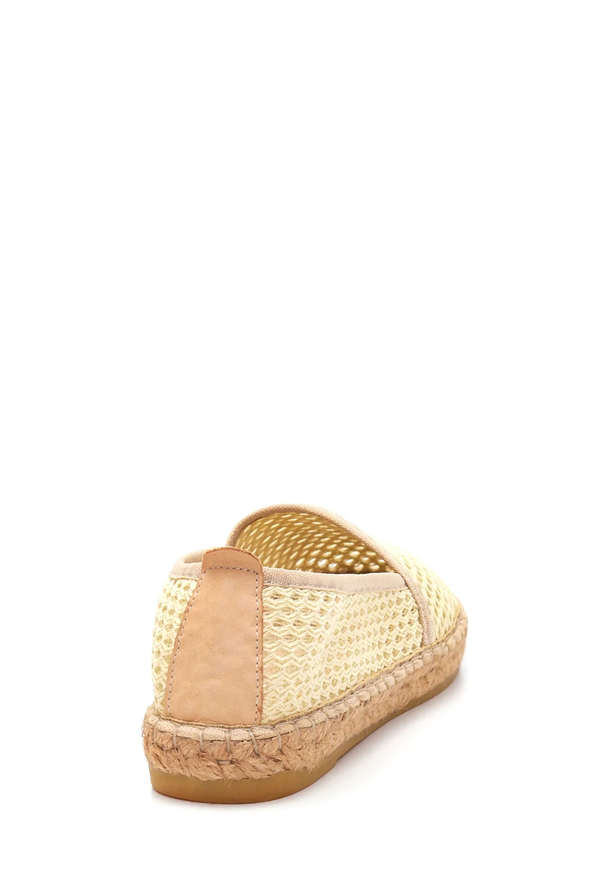 Kadın Bej Hasır Taban Espadril - Image 5