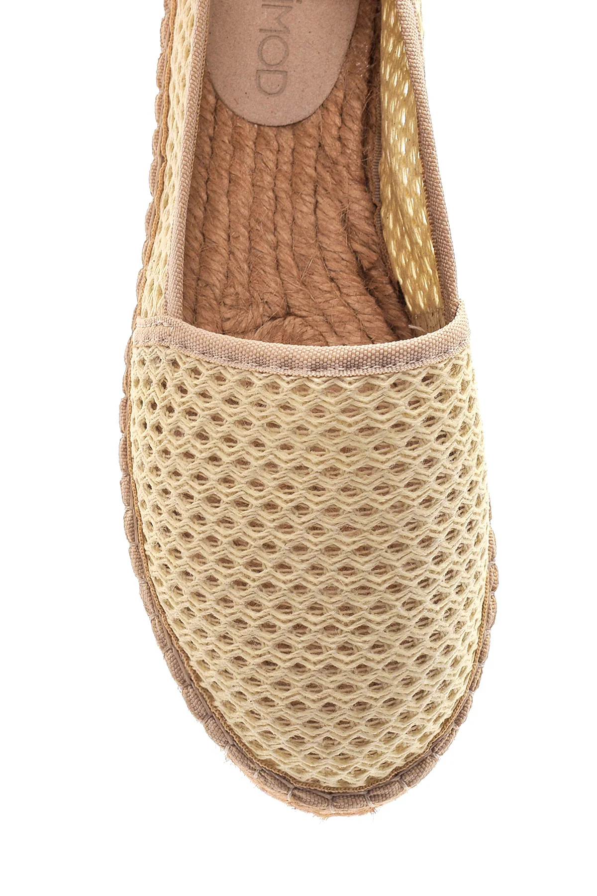 Kadın Bej Hasır Taban Espadril - Image 6