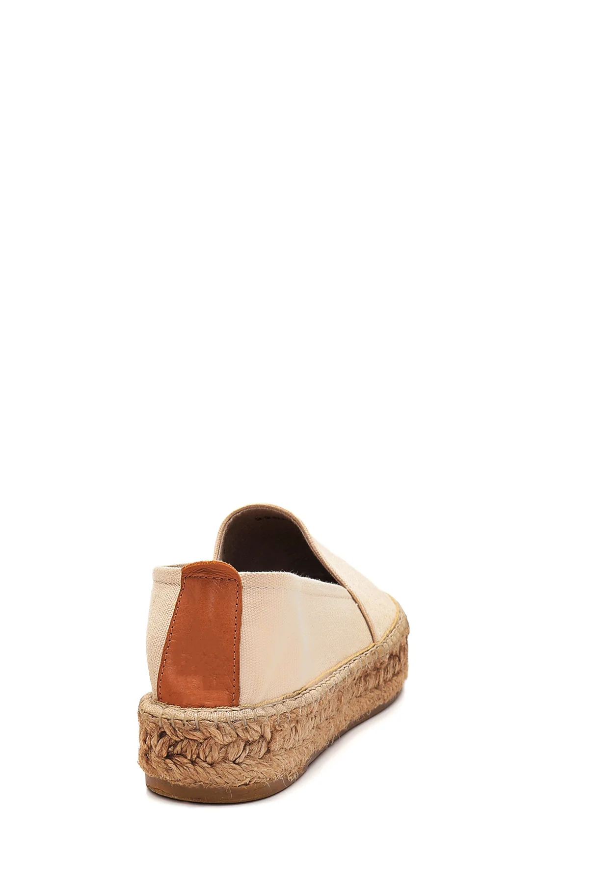 Kadın Bej Hasır Taban Espadril - Image 5