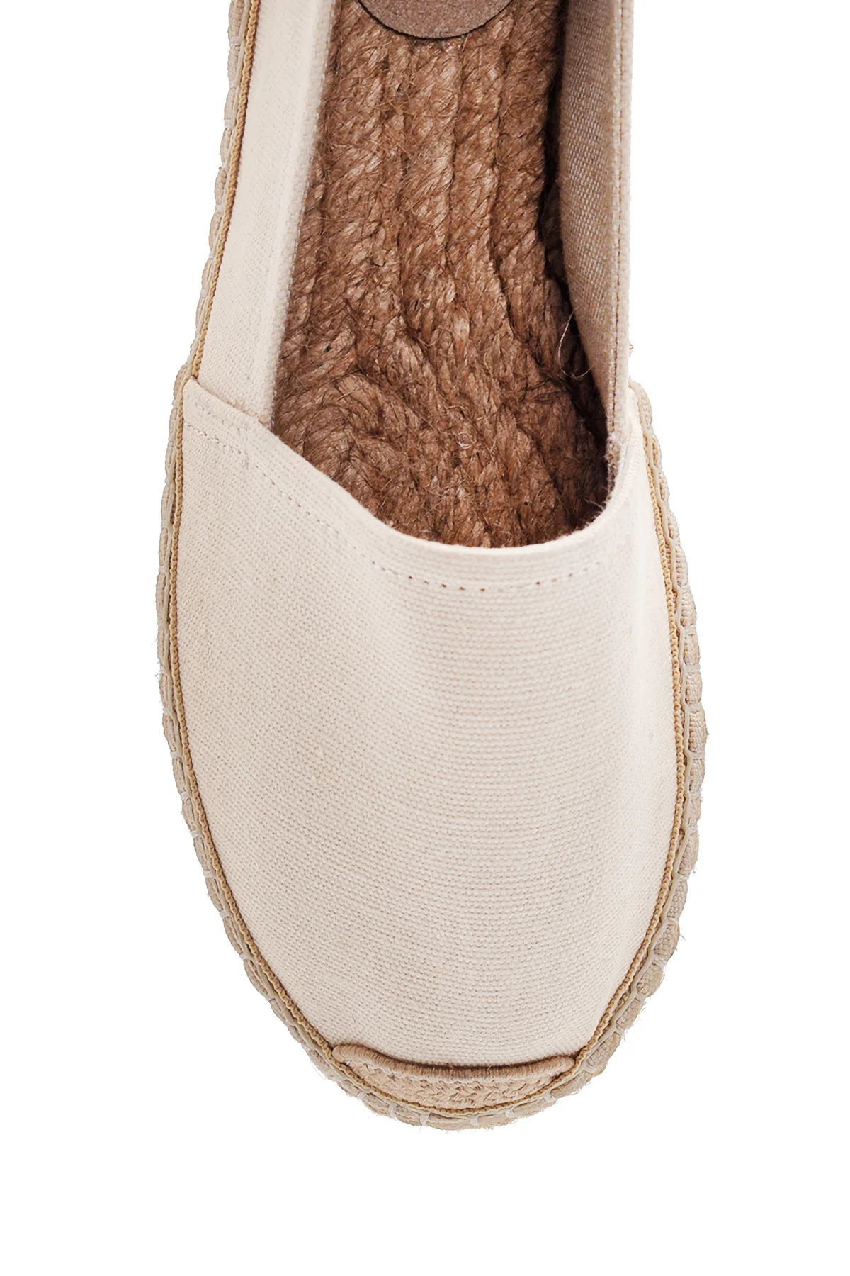 Kadın Bej Hasır Taban Espadril - Image 6