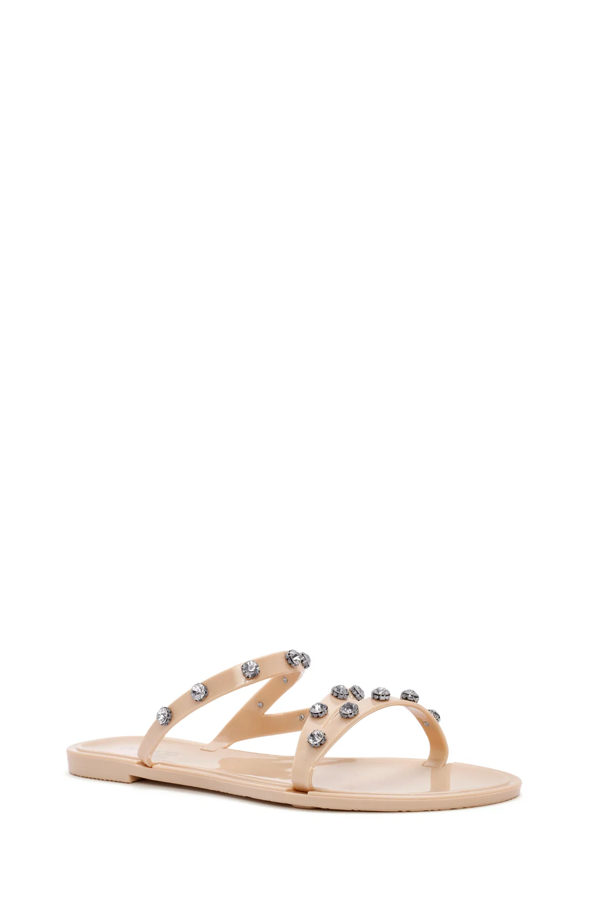 Kadın Bej Jelly Taşlı Terlik - Image 6