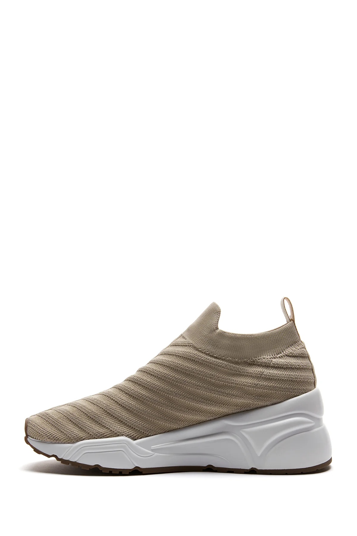 Kadın Bej Kalın Tabanlı Sneaker - Image 2