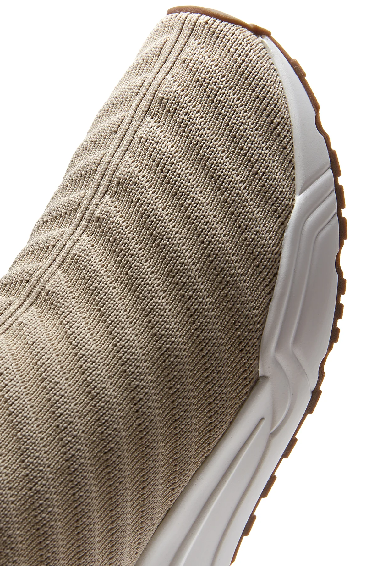 Kadın Bej Kalın Tabanlı Sneaker - Image 8