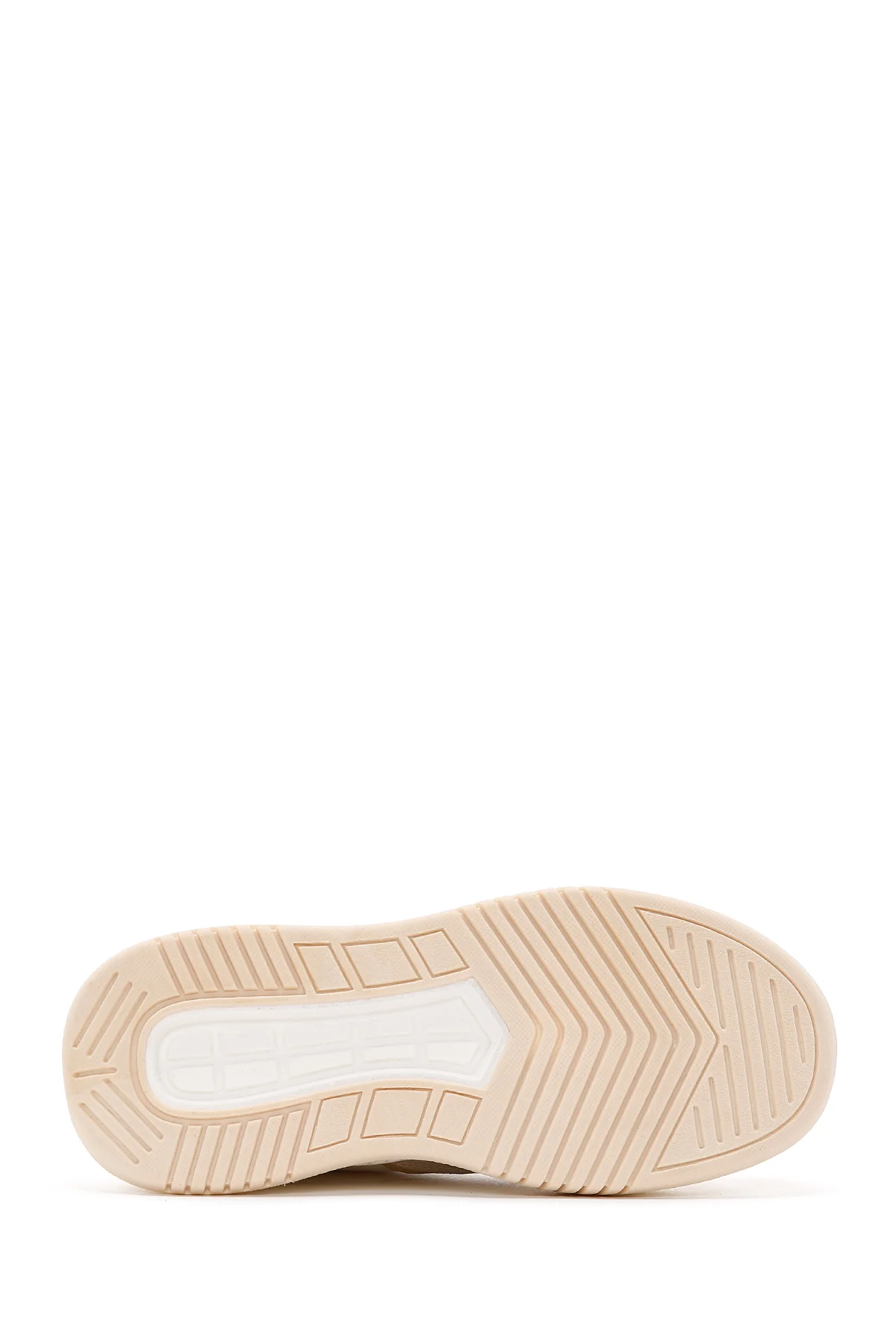 Kadın Bej Kalın Tabanlı Sneaker - Image 4