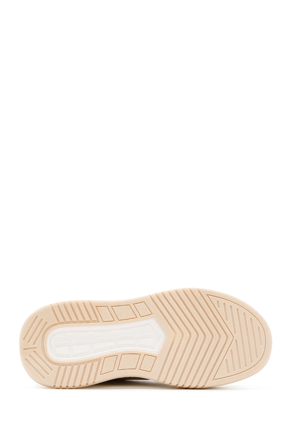 Kadın Bej Kalın Tabanlı Sneaker - Image 4