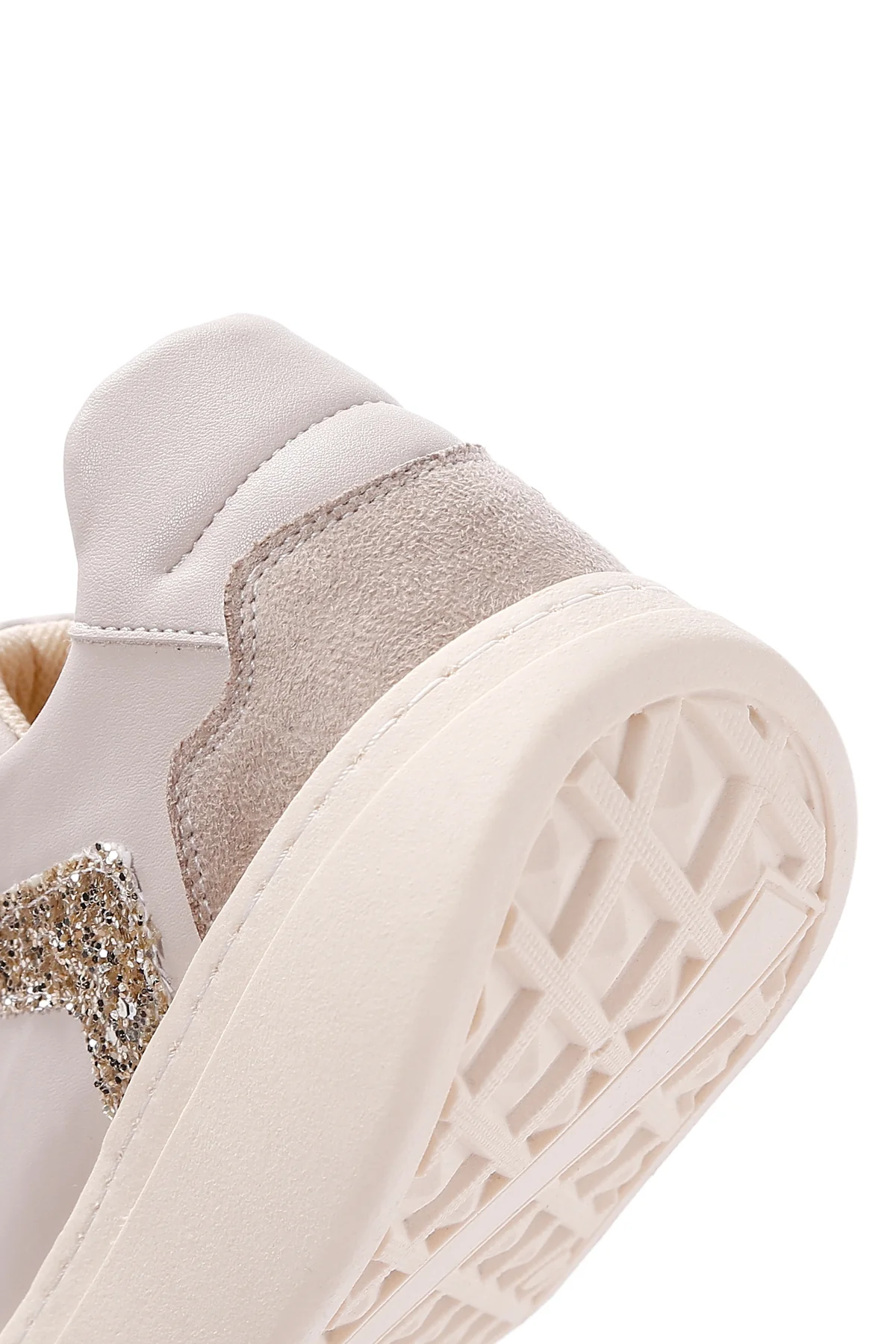 Kadın Bej Kalın Tabanlı Sneaker - Image 10
