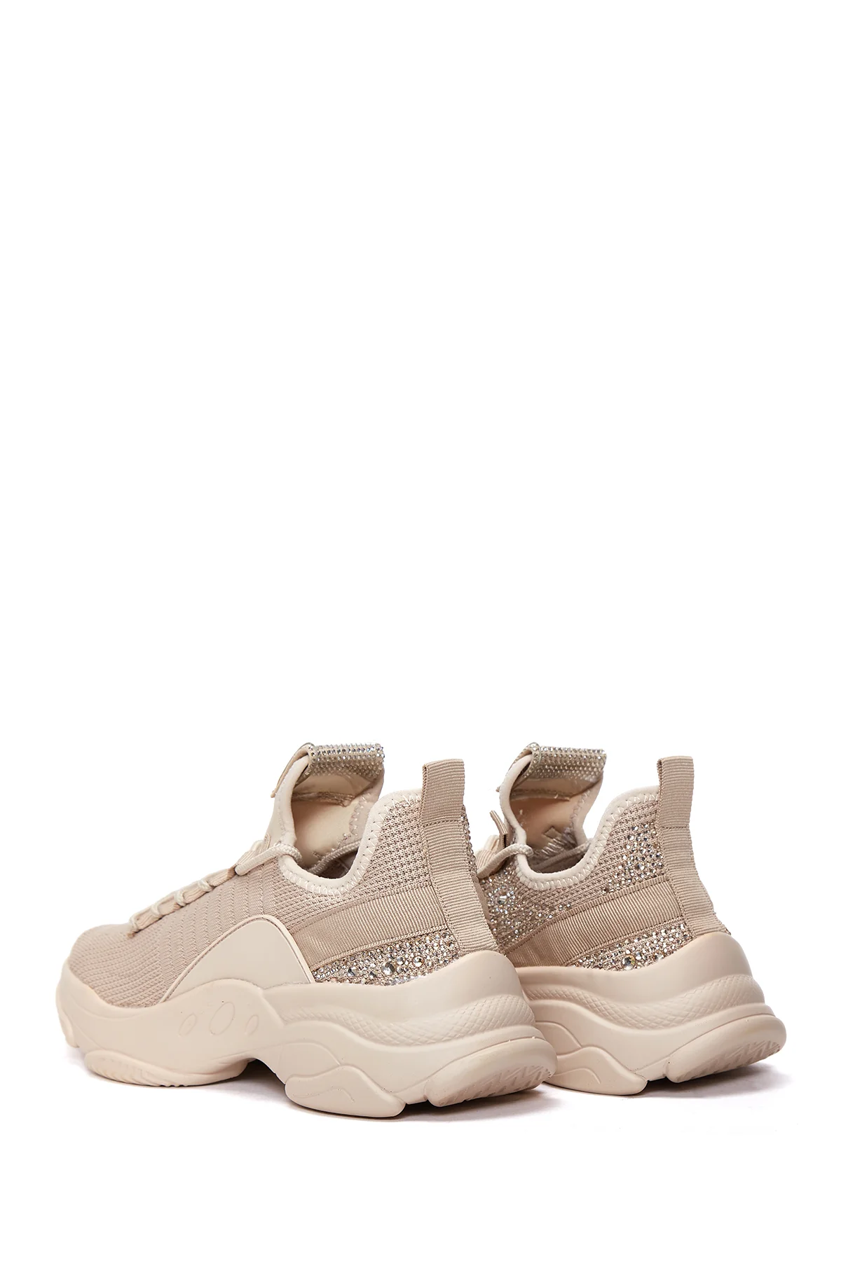 Kadın Bej Kalın Tabanlı Sneaker - Image 5