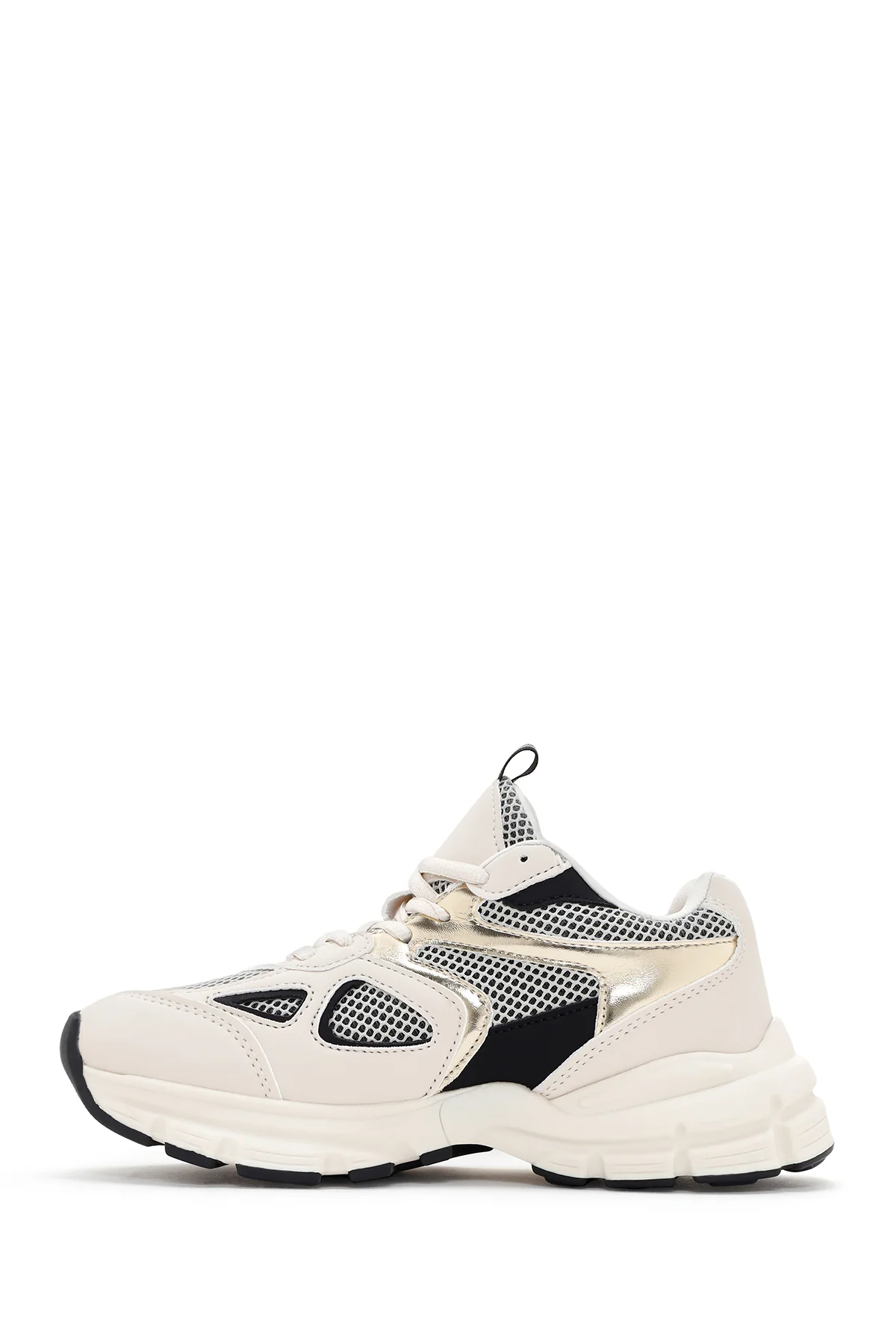 Kadın Bej Kalın Tabanlı Sneaker - Image 2