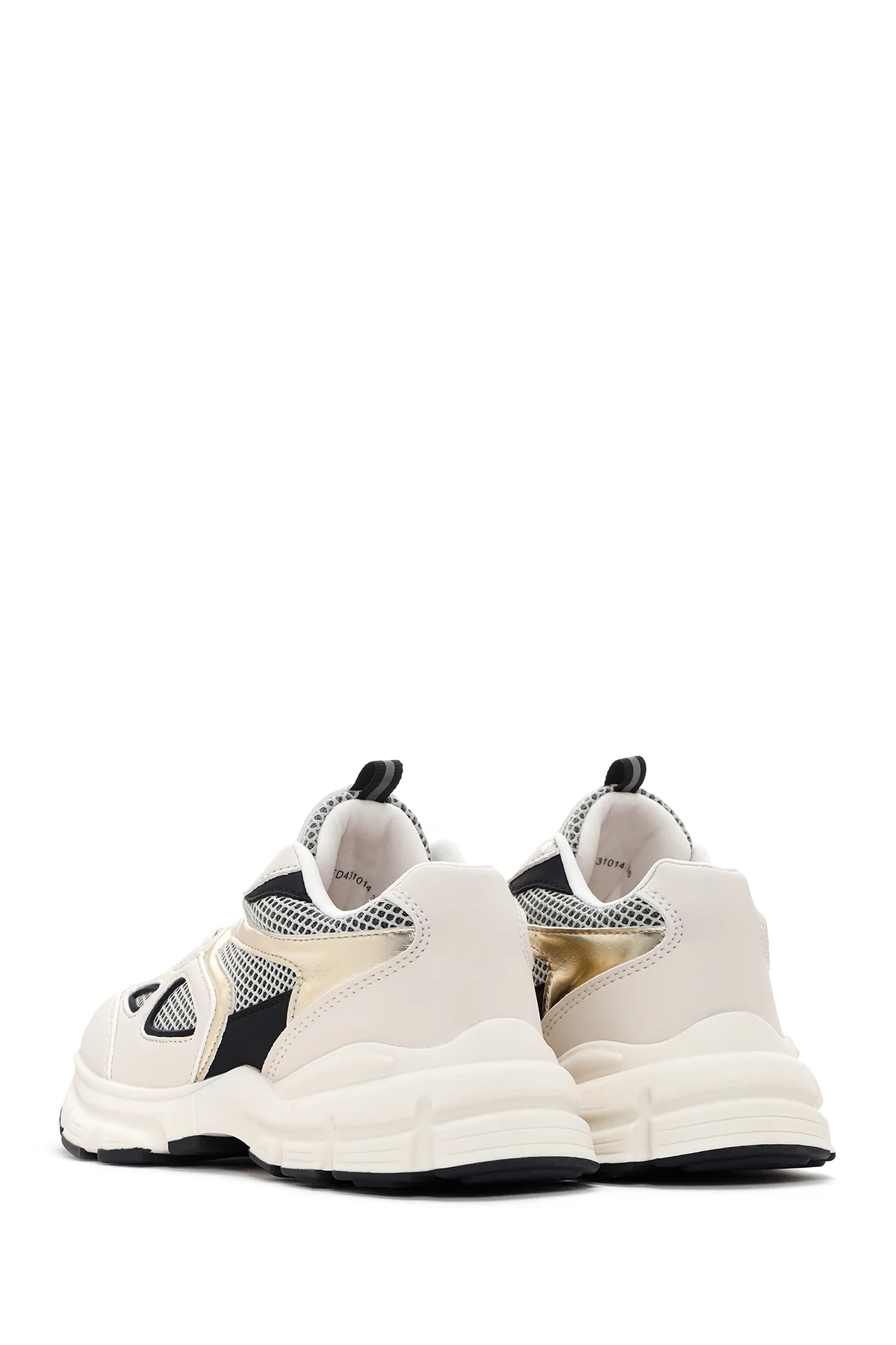 Kadın Bej Kalın Tabanlı Sneaker - Image 5