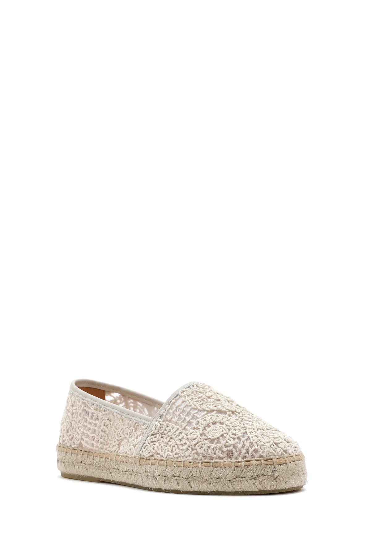 Kadın Bej Kumaş Espadril - Image 6