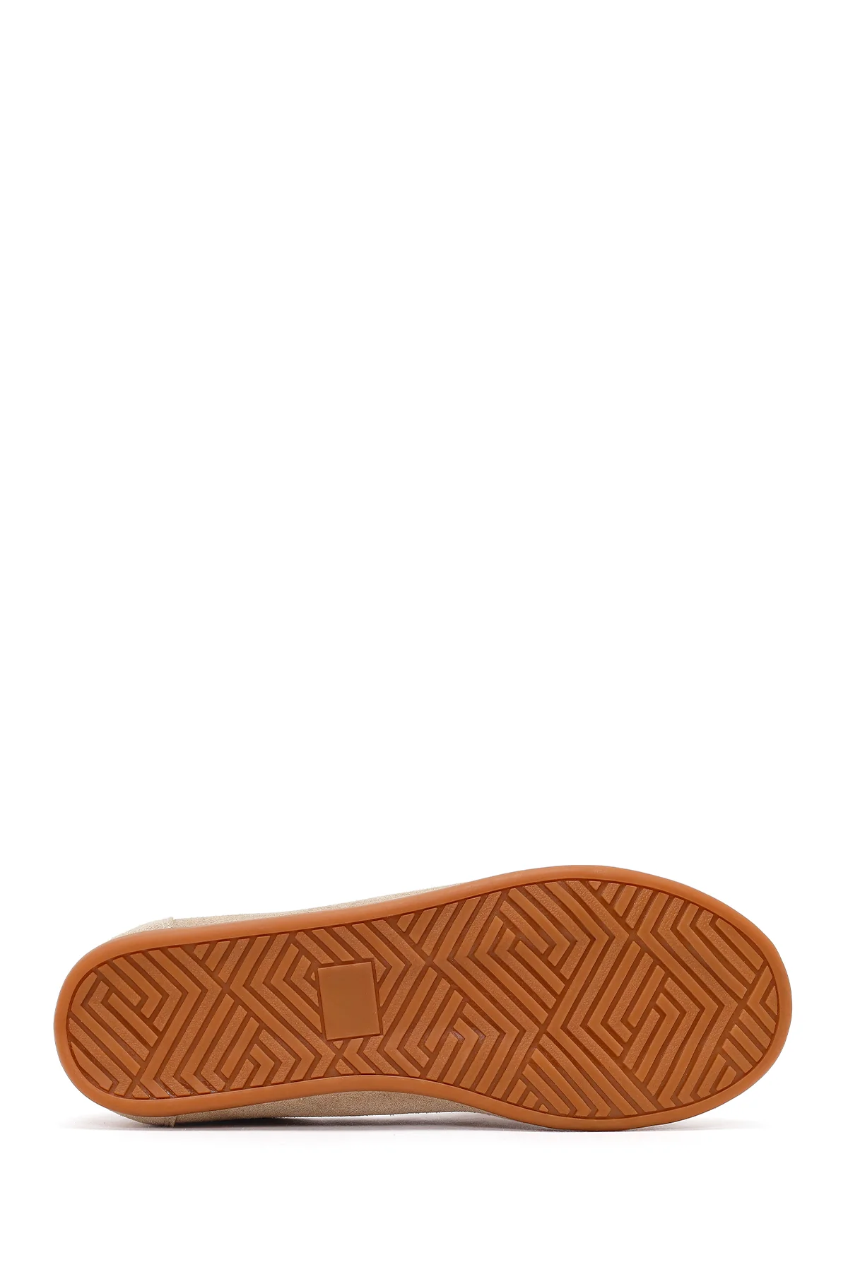 Kadın Bej Püsküllü Süet Deri Loafer - Image 5