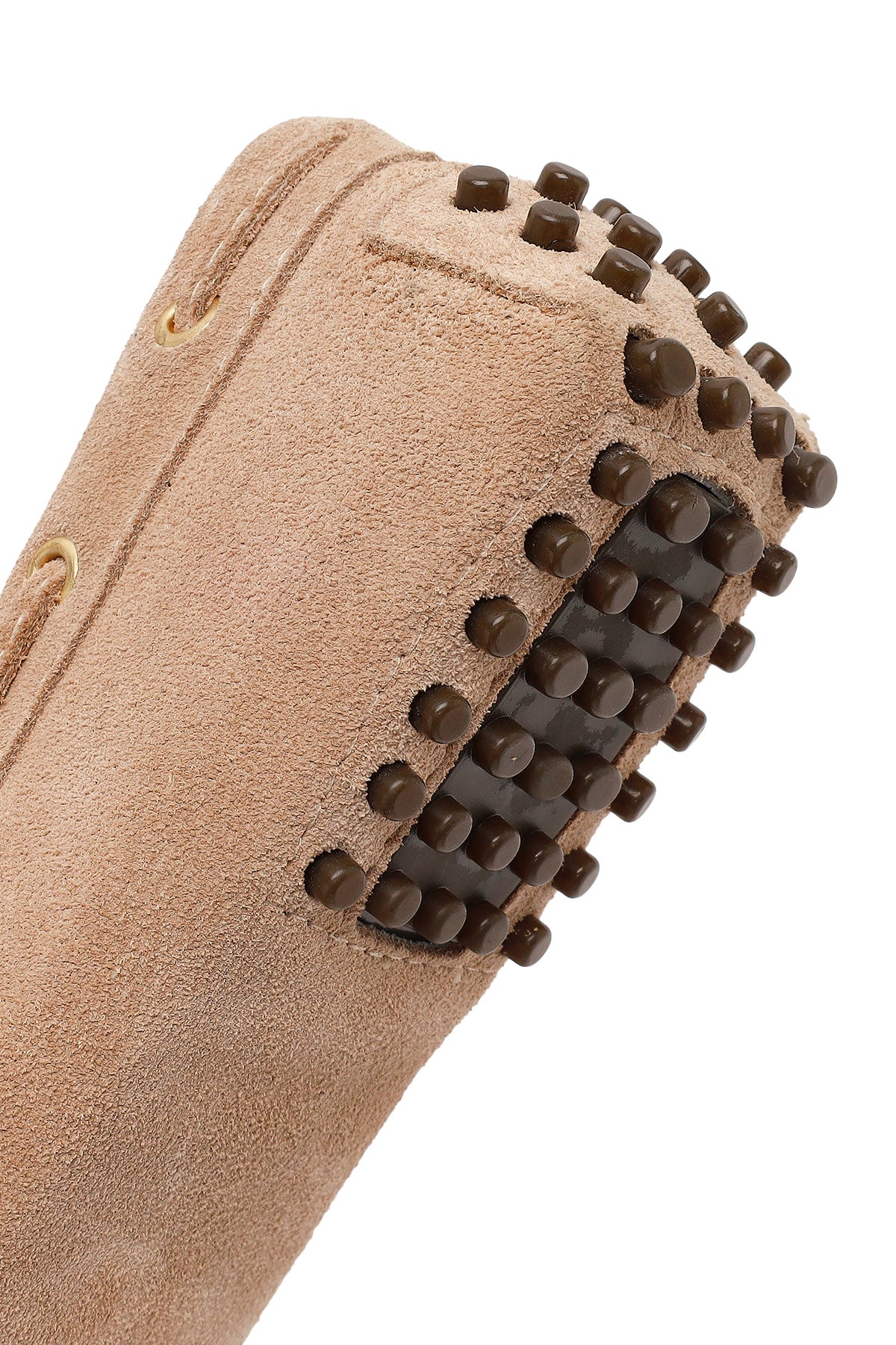Kadın Bej Püsküllü Süet Deri Loafer - Image 8