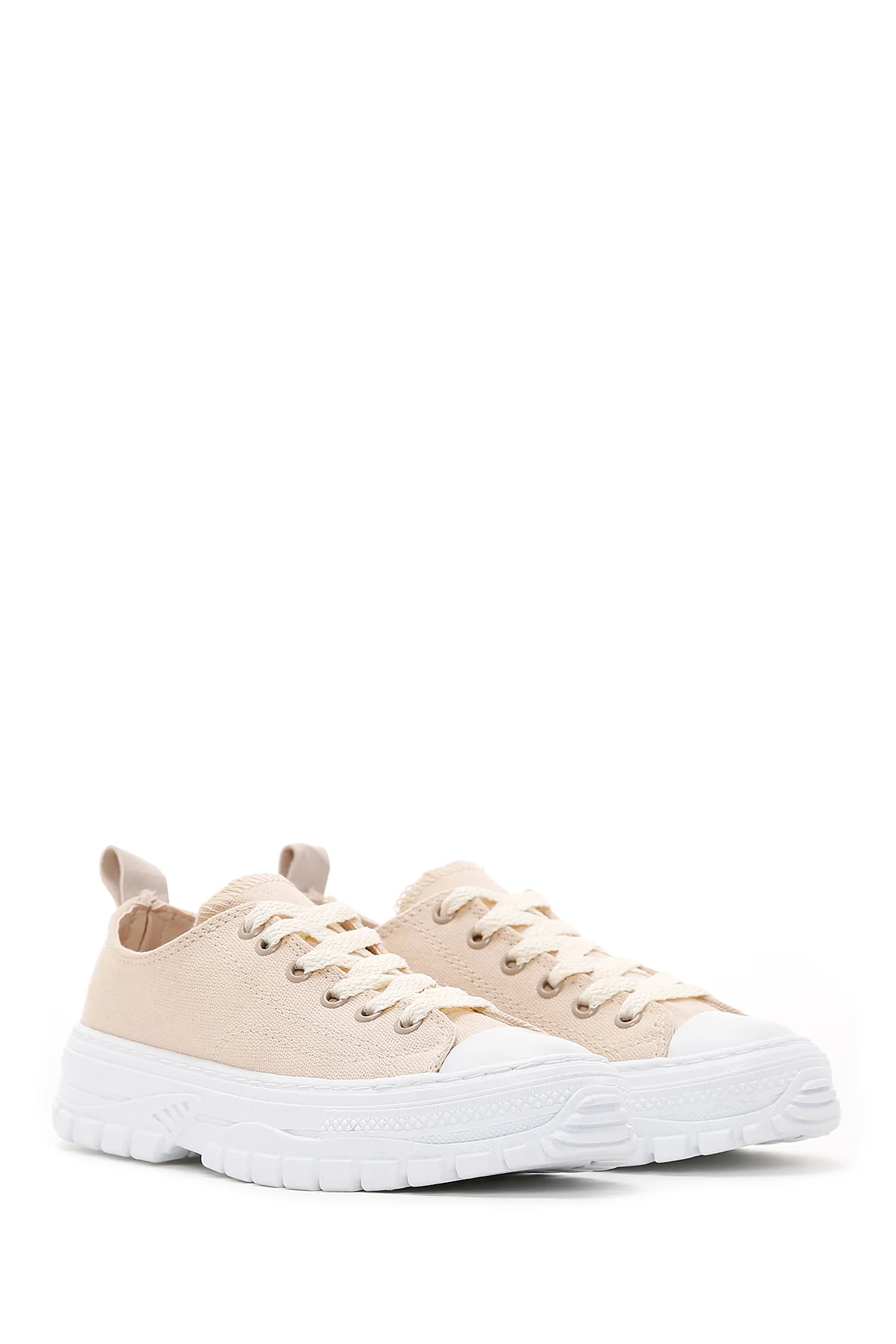 Kadın Bej Sneaker - Image 3