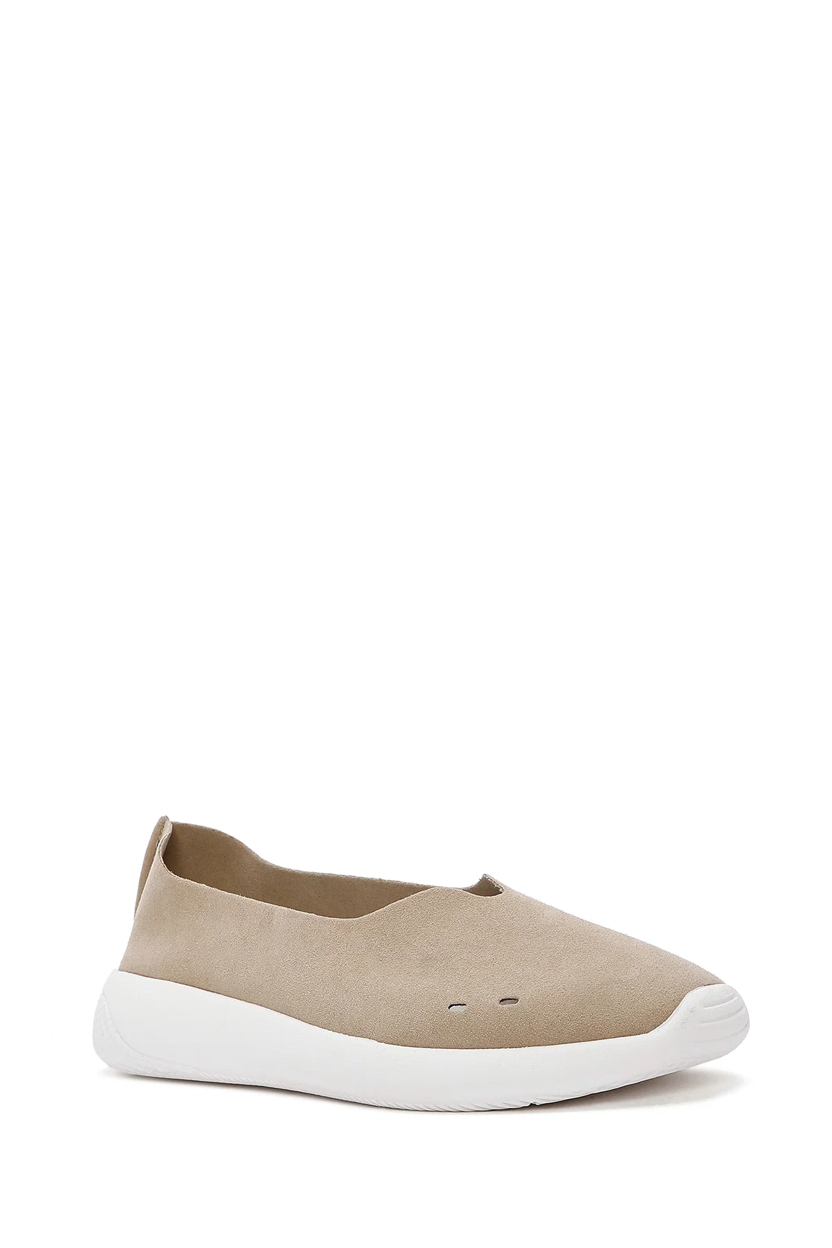 Kadın Bej Süet Espadril - Image 6