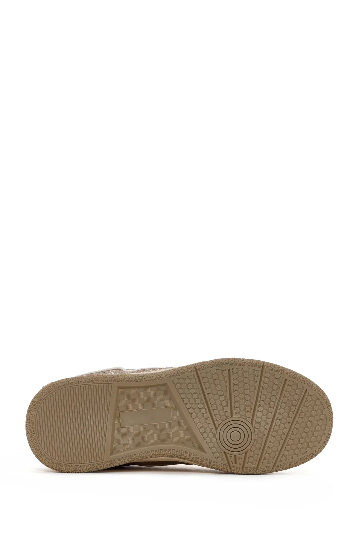 Kadın Bej Taşlı Sneaker - Image 4