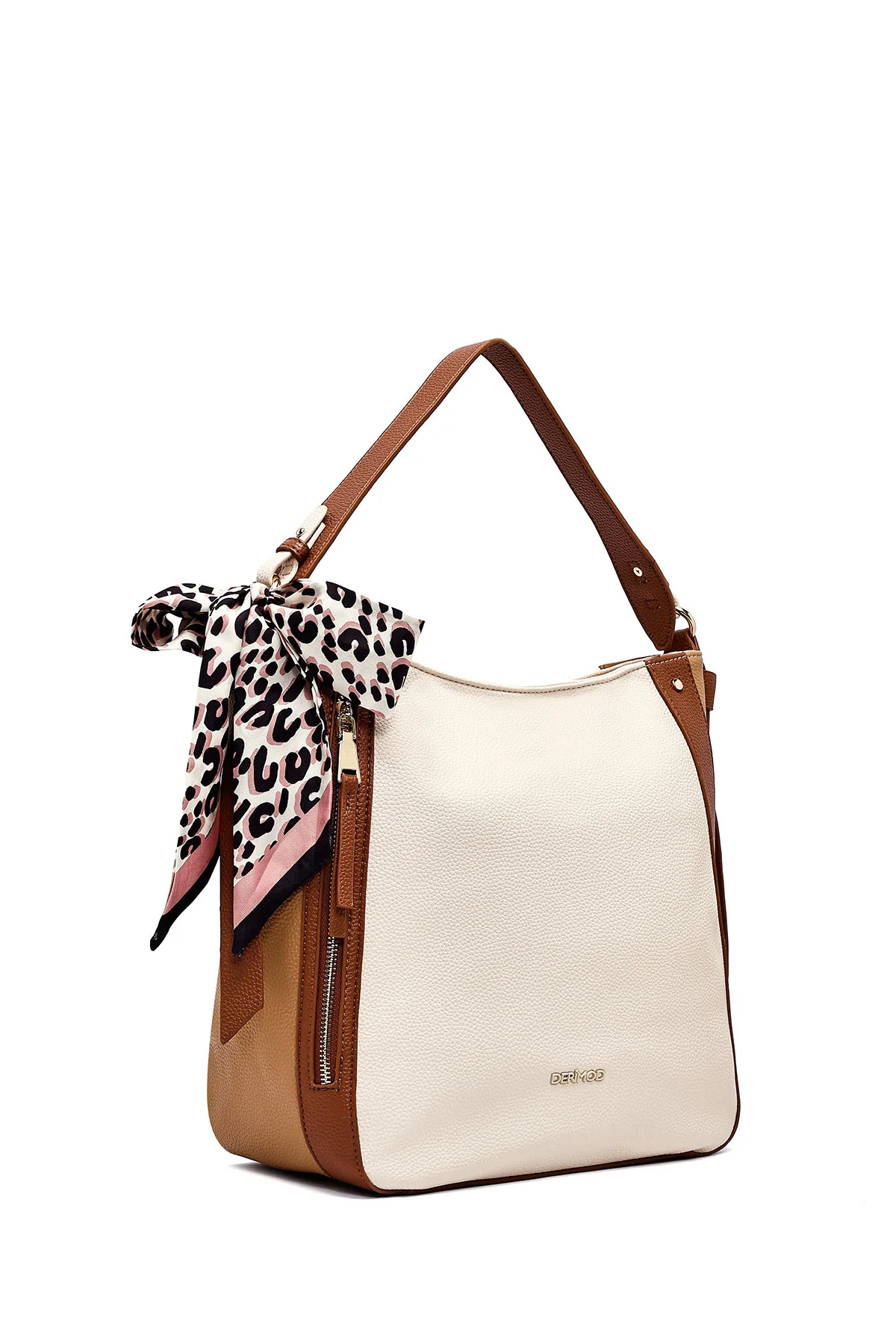 Kadın Bej Uzun Askılı Kol Çantası - Image 6