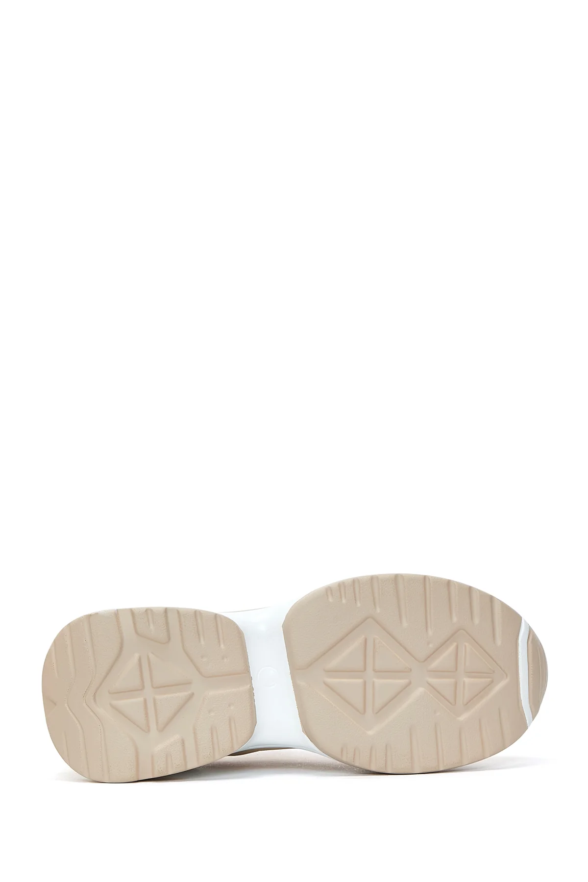 Kadın Bej Yüksek Tabanlı Sneaker - Image 6