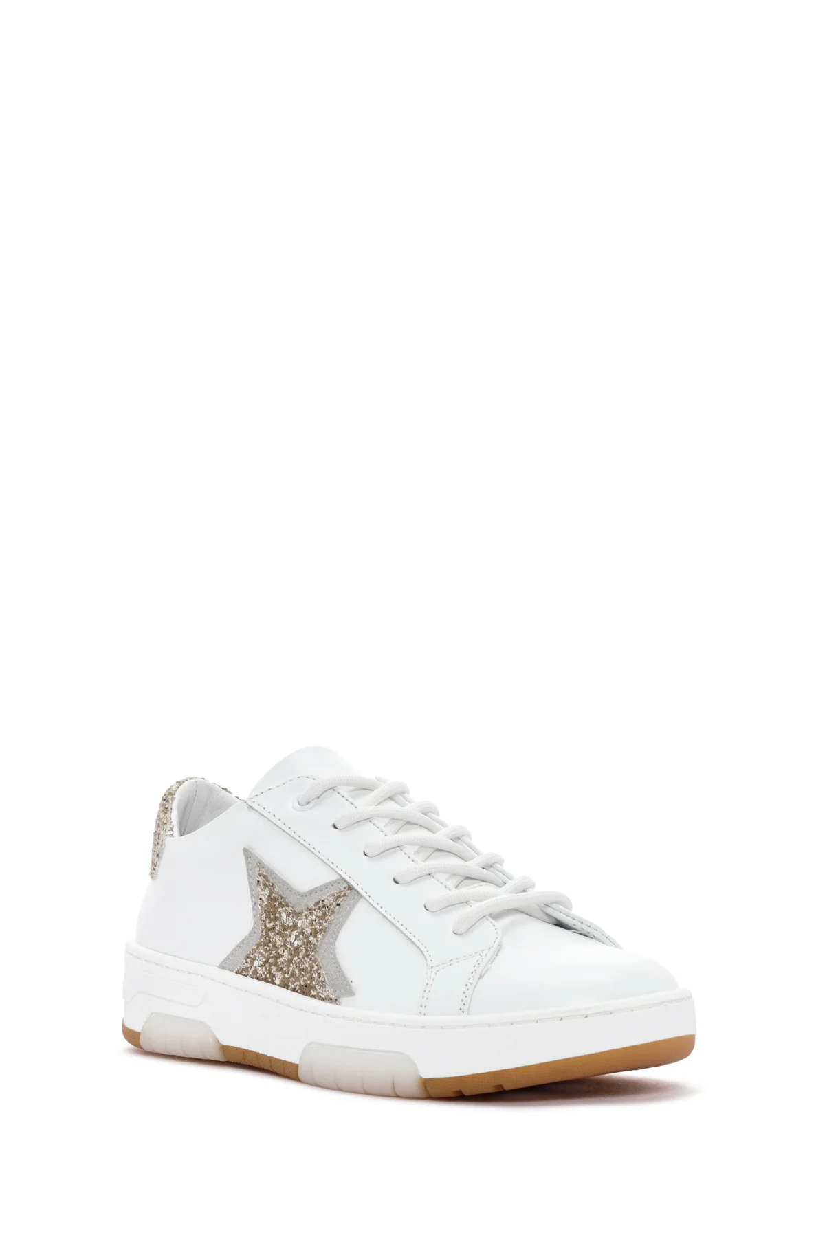 Kadın Beyaz Bağcıklı Deri Sneaker - Image 6