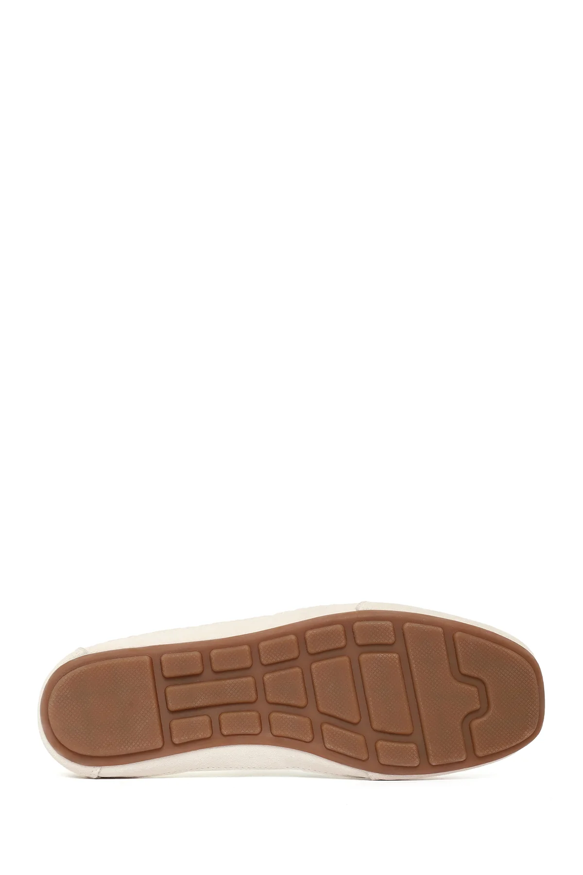Kadın Beyaz Bağcıklı Fileli Deri Sneaker - Image 5