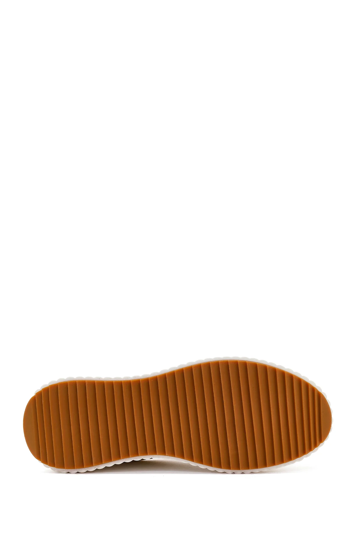 Kadın Beyaz Bağcıklı Kalın Tabanlı Sneaker - Image 5