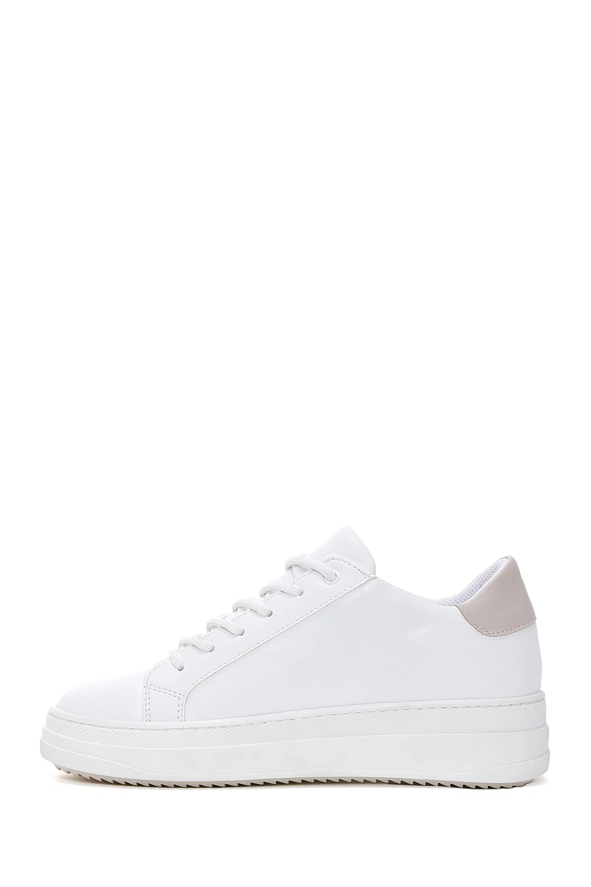Kadın Beyaz Bağcıklı Sneaker - Image 2