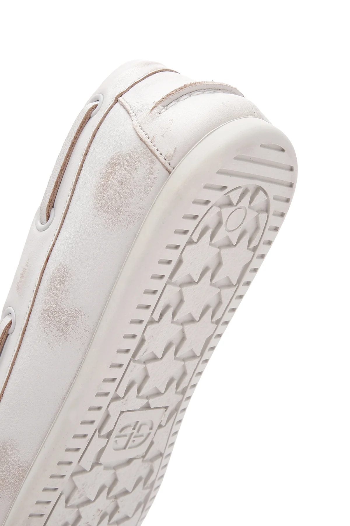 Kadın Beyaz Deri Maskülen Loafer - Image 9