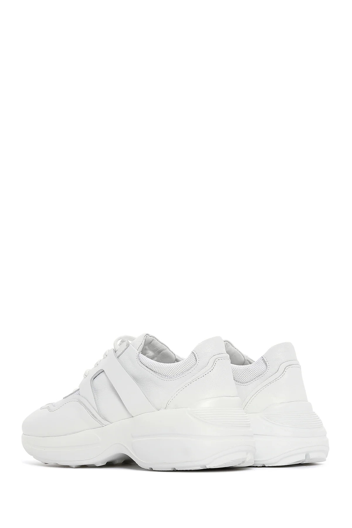 Kadın Beyaz Deri Sneaker - Image 5
