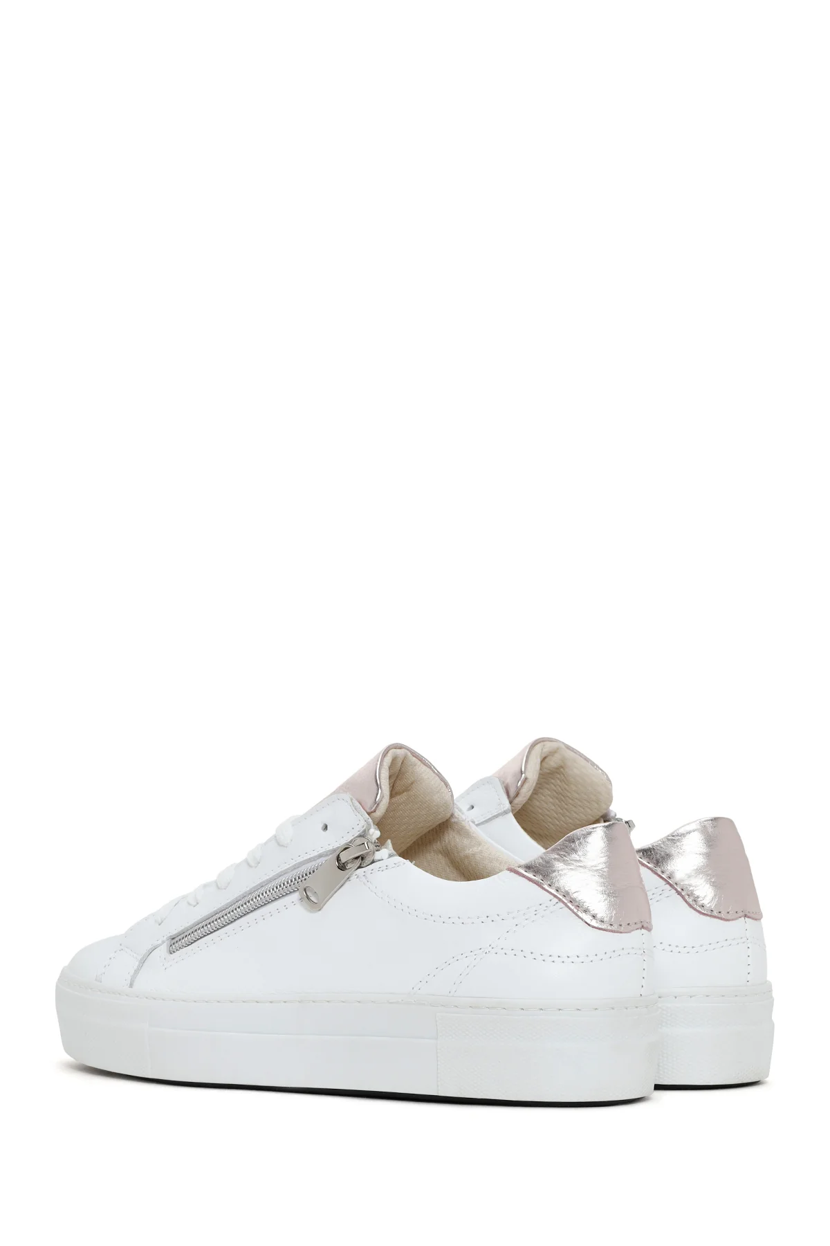 Kadın Beyaz Deri Sneaker - Image 6