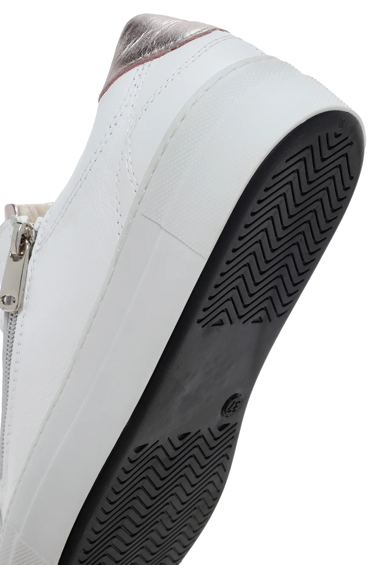 Kadın Beyaz Deri Sneaker - Image 9