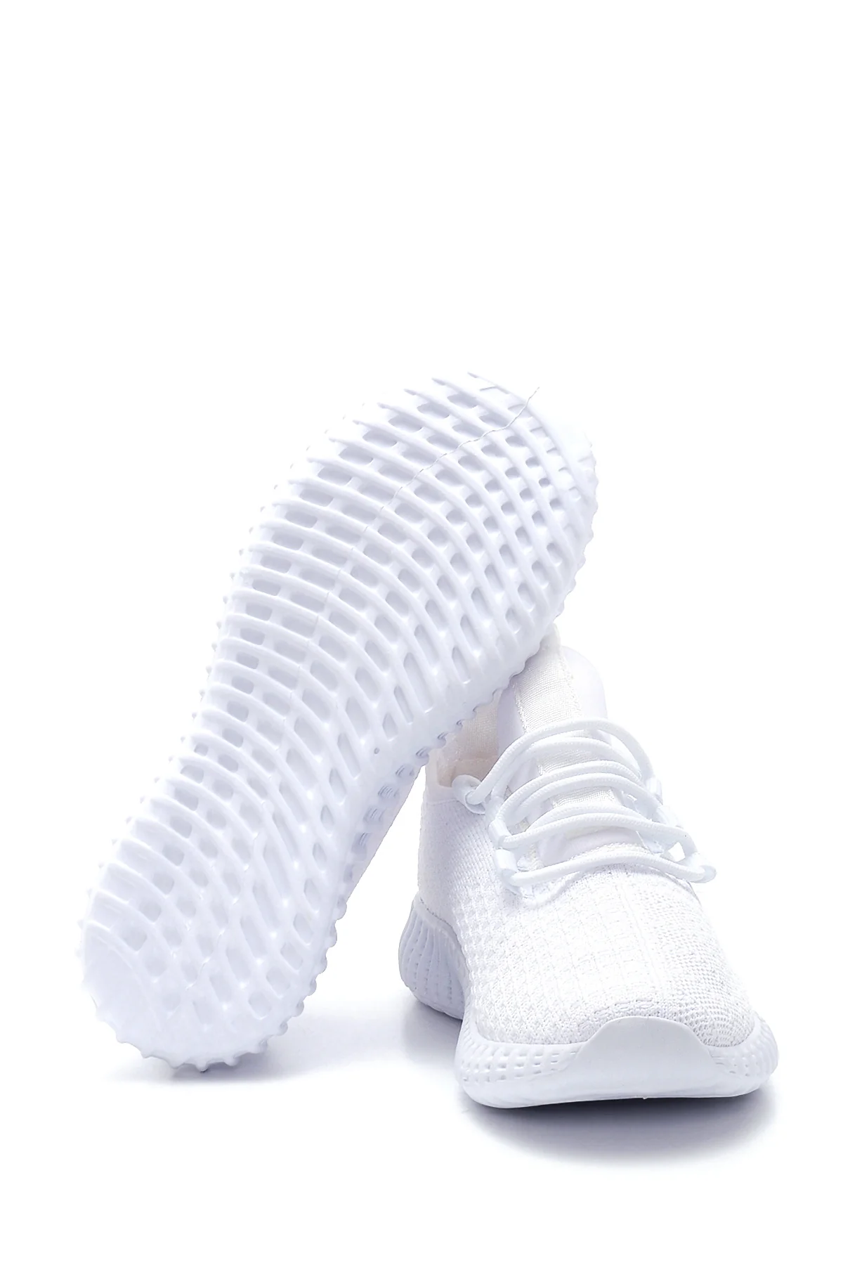 Kadın Beyaz Desenli Sneaker - Image 4