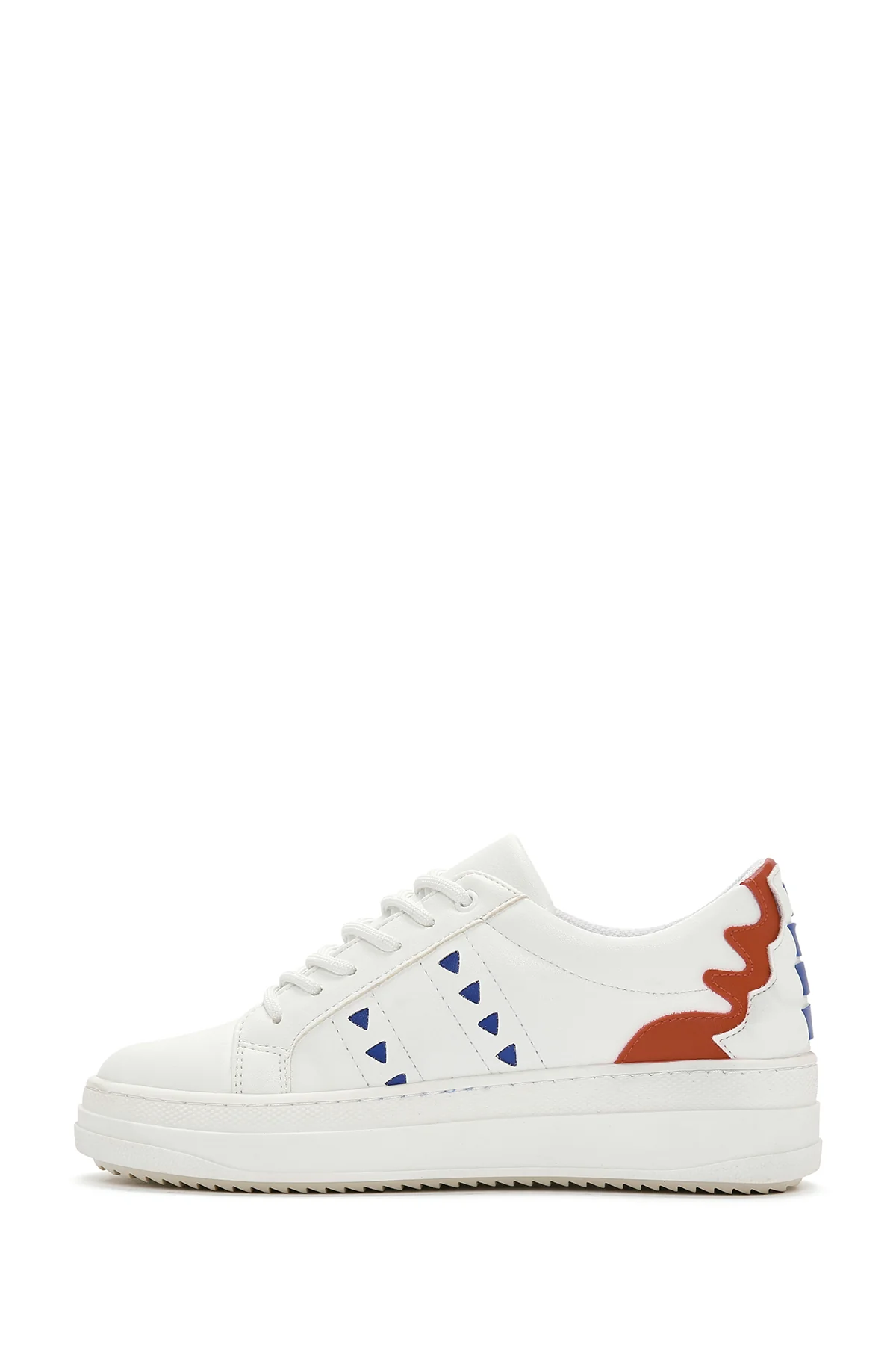 Kadın Beyaz Desenli Sneaker - Image 2