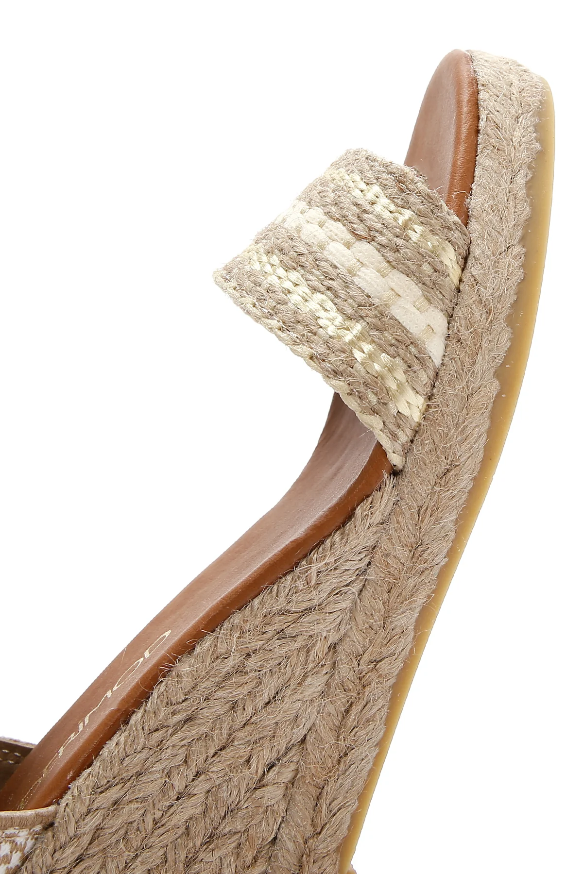 Kadın Beyaz Dolgu Topuk Espadril Sandalet - Image 9