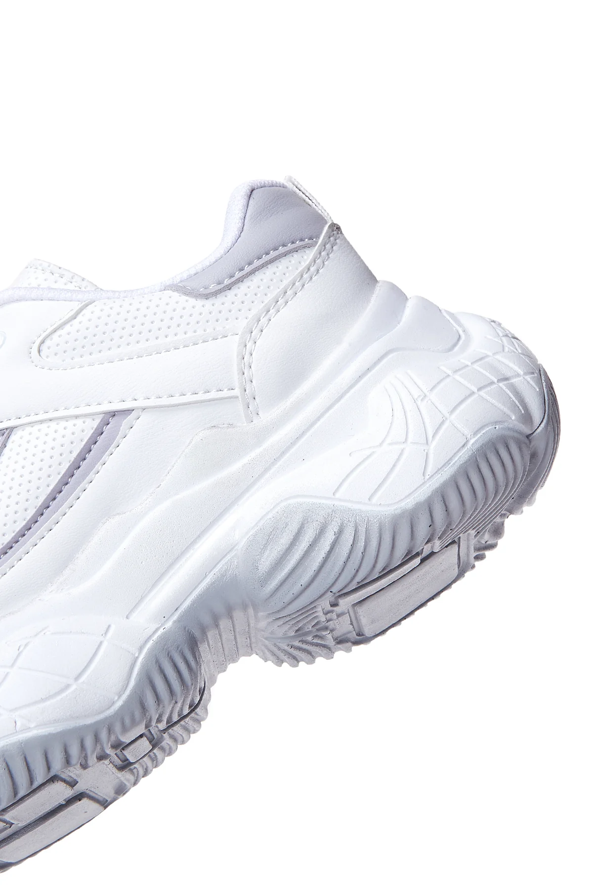 Kadın Beyaz Kalın Tabanlı Sneaker - Image 7