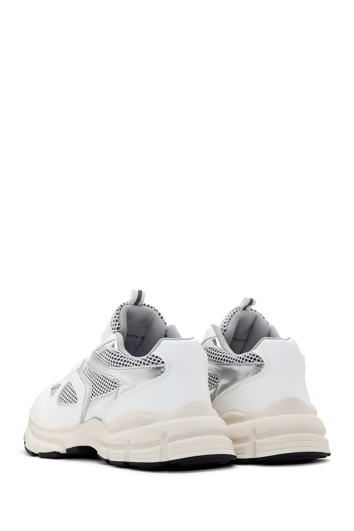 Kadın Beyaz Kalın Tabanlı Sneaker - Image 5