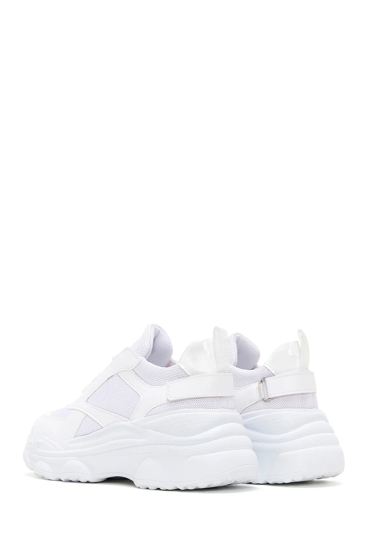 Kadın Beyaz Kalın Tabanlı Sneaker - Image 5