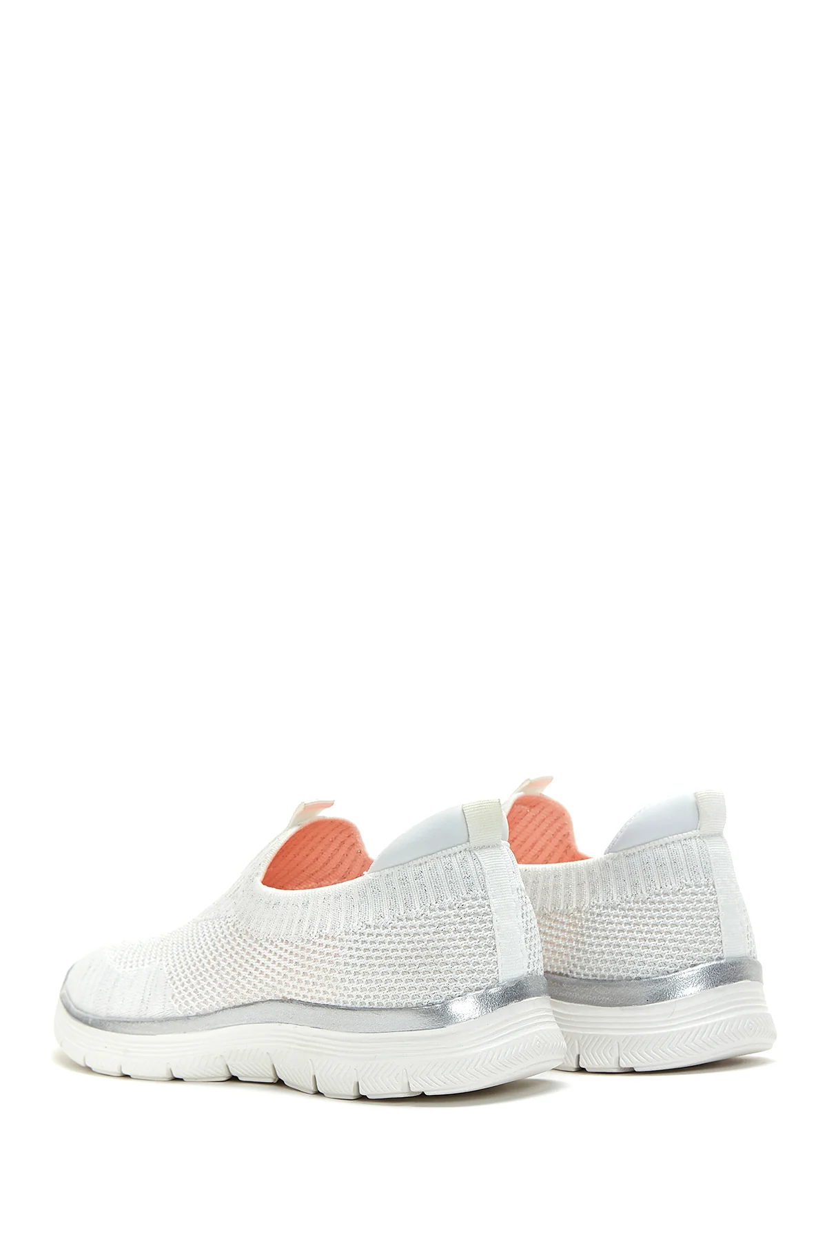 Kadın Beyaz Kumaş Sneaker - Image 5