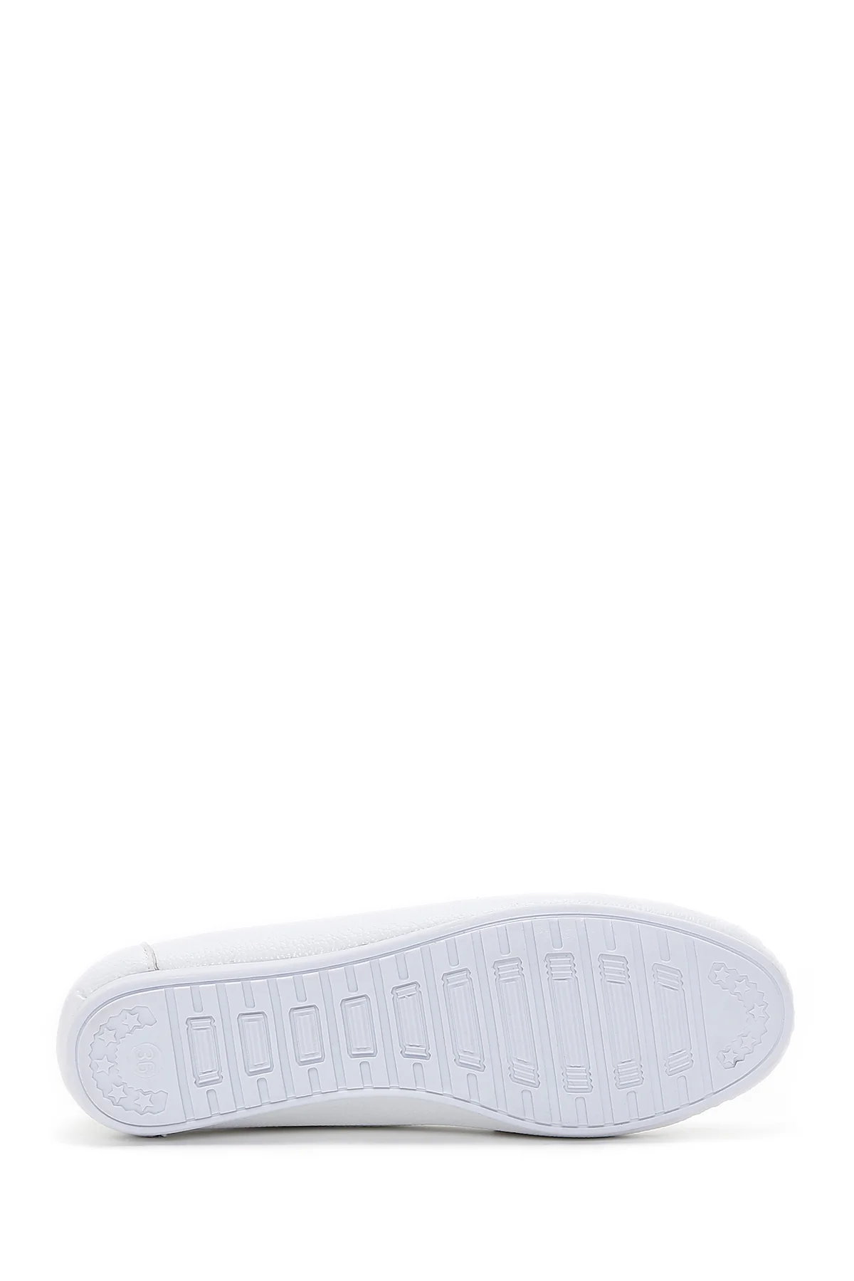 Kadın Beyaz Loafer - Image 4