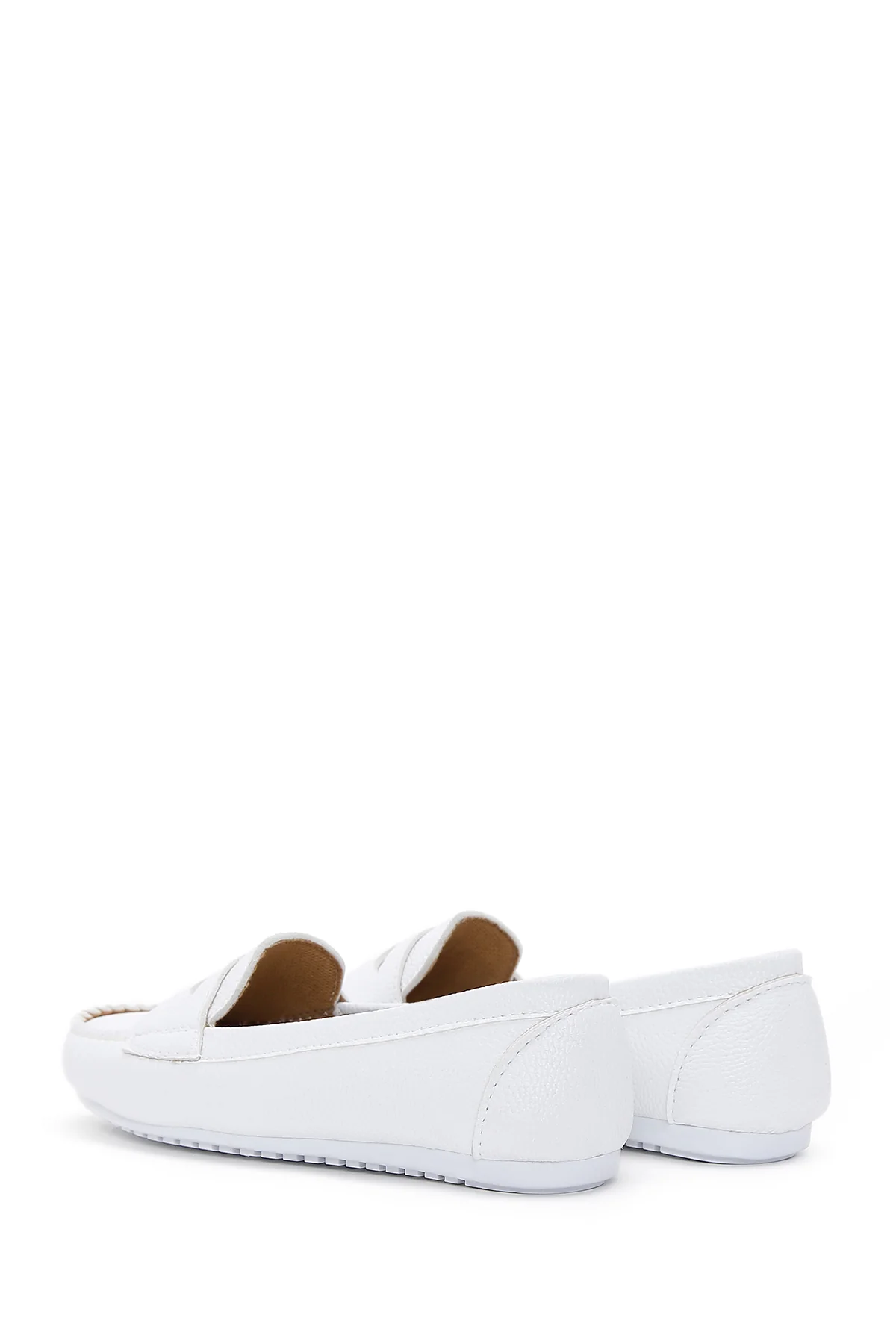 Kadın Beyaz Loafer - Image 5
